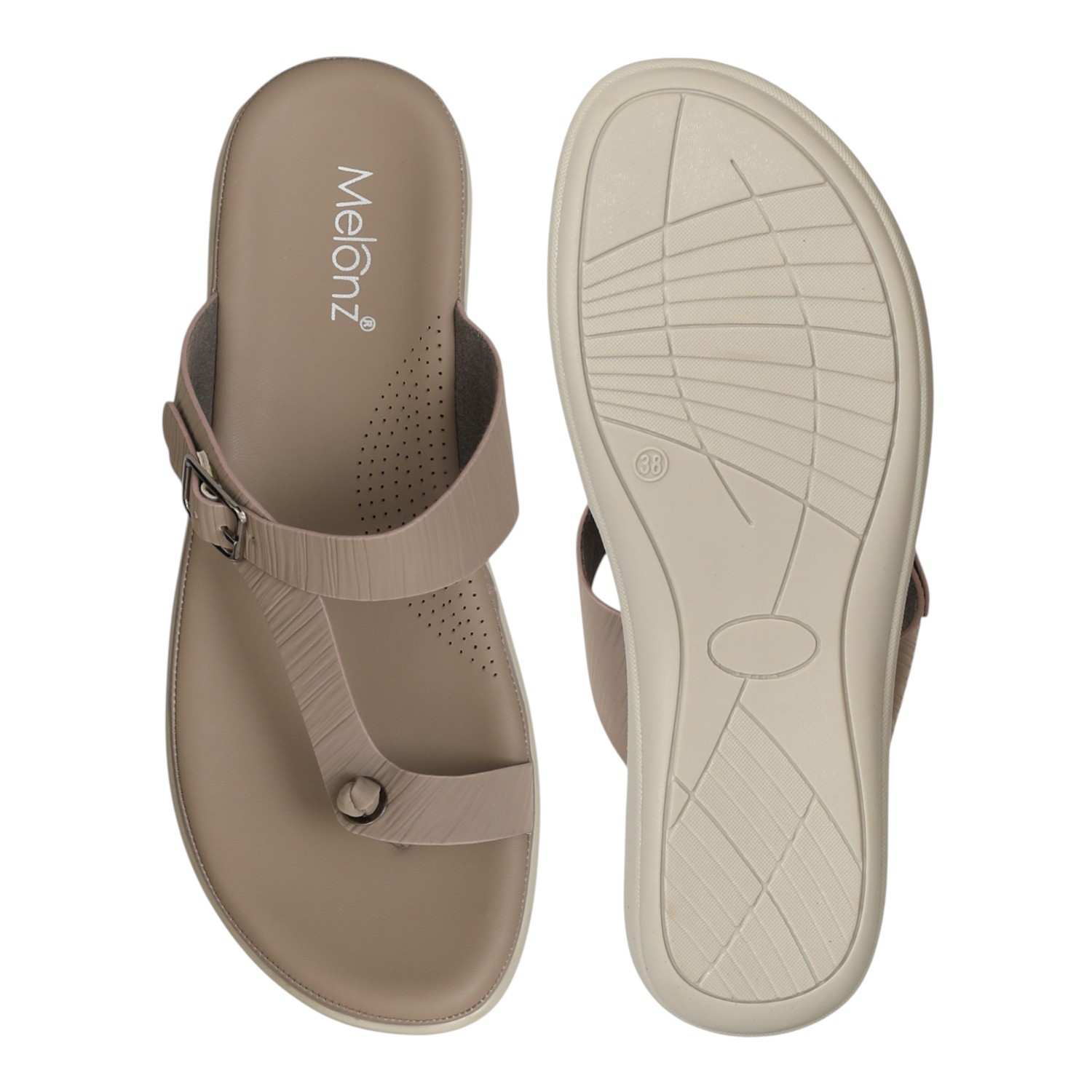 Women Grey Modern Buckle Sandals