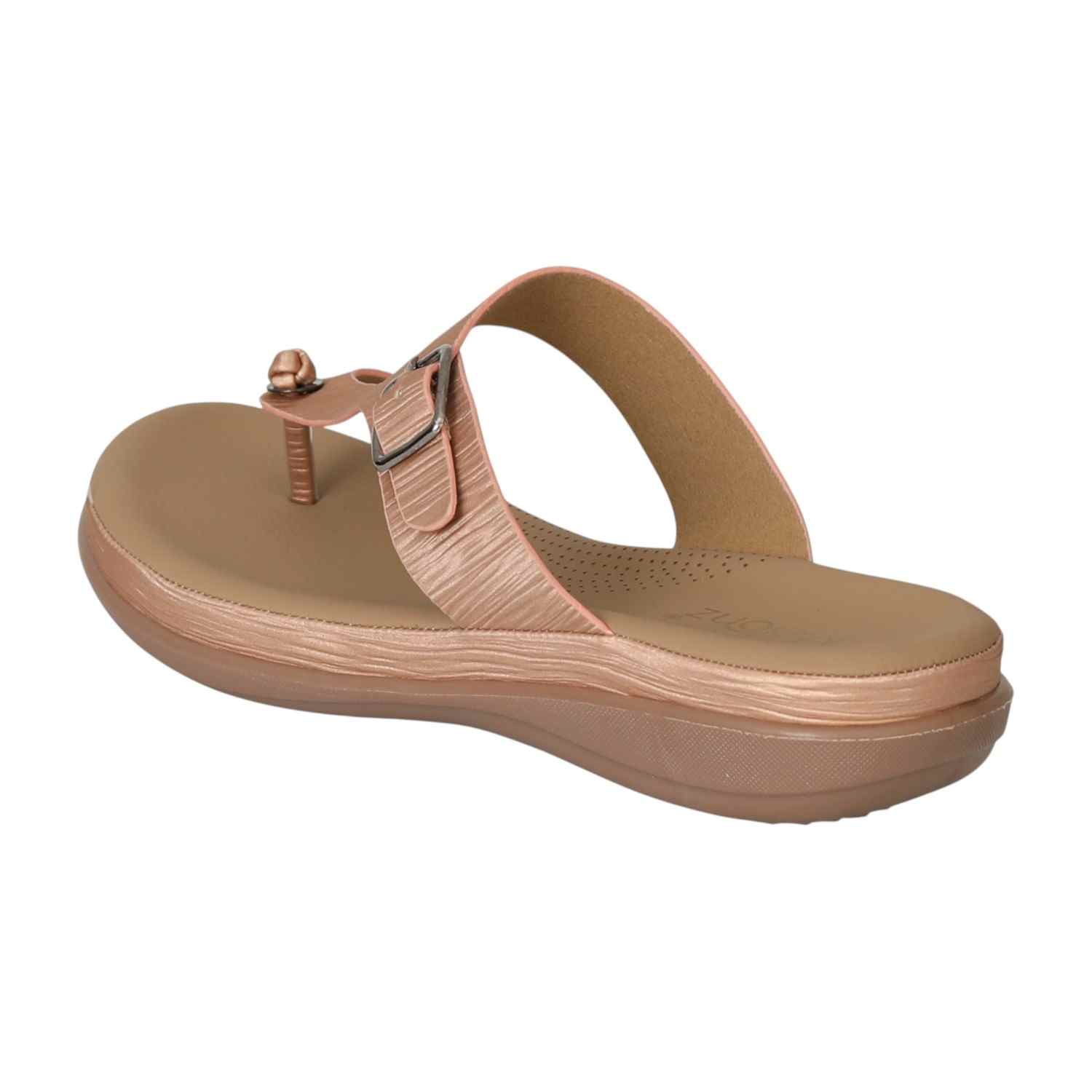 Women Rose gold Modern Buckle Sandals