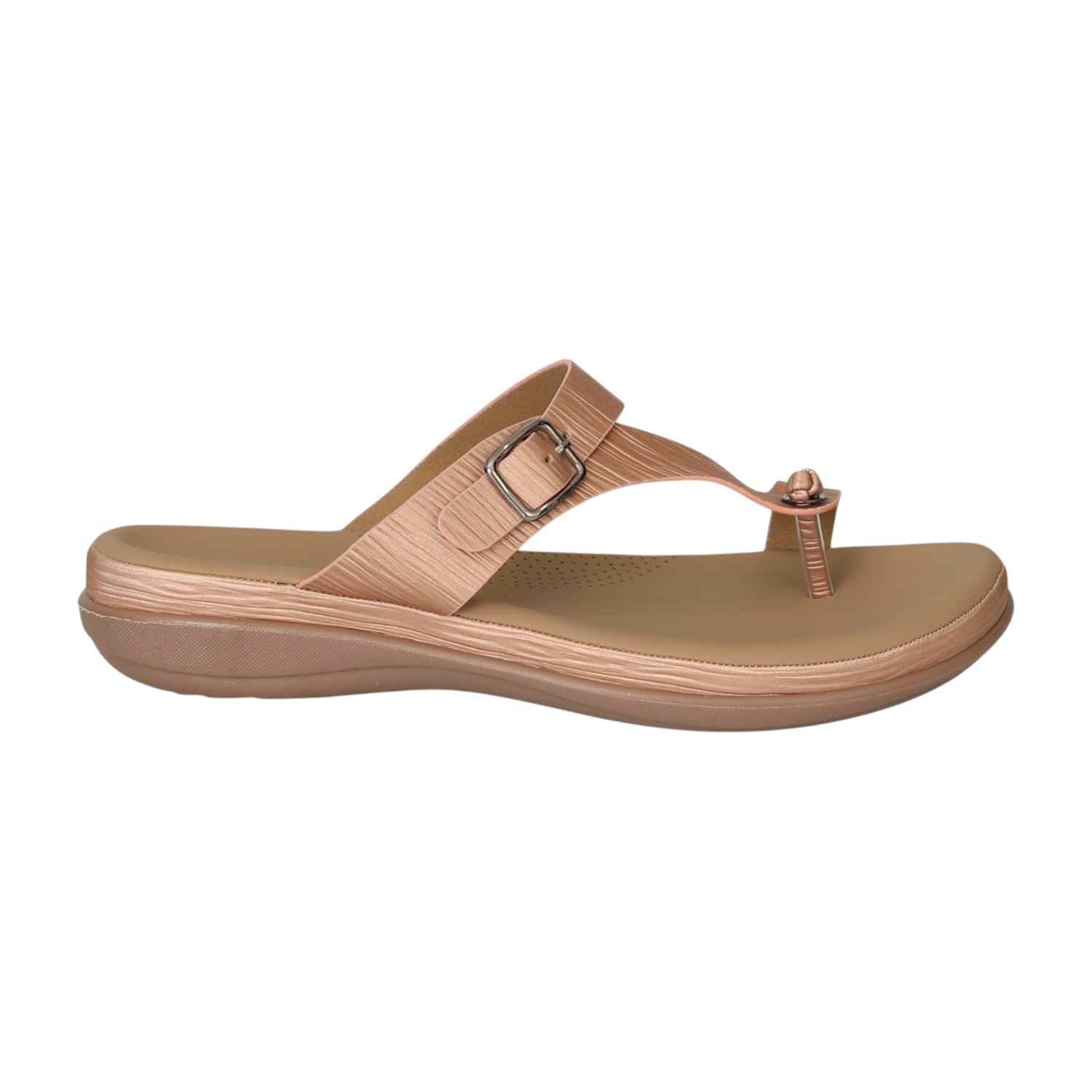 Women Rose gold Modern Buckle Sandals