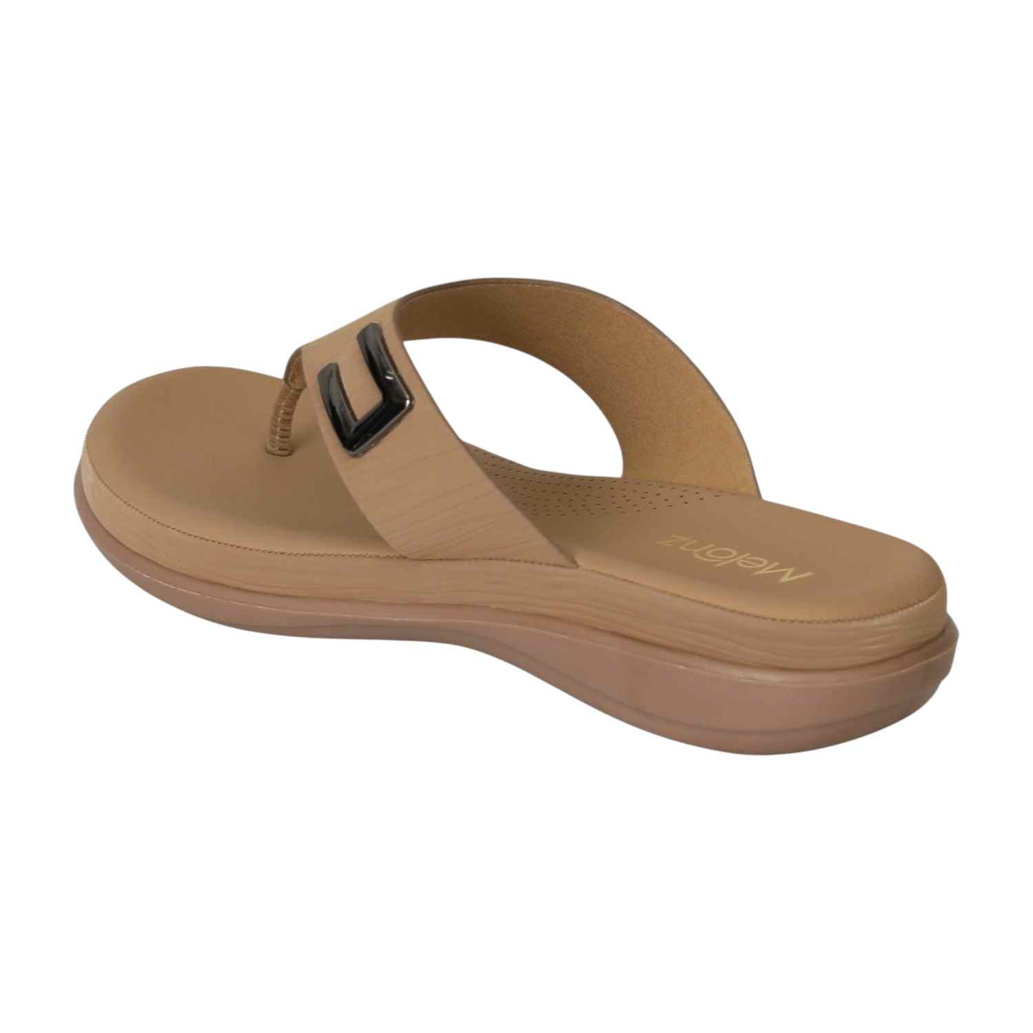 Women Brown Soft Step Toe-Rings
