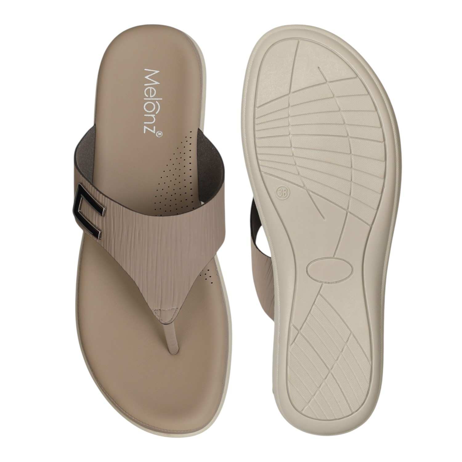 Women Grey Soft Step Toe-Rings