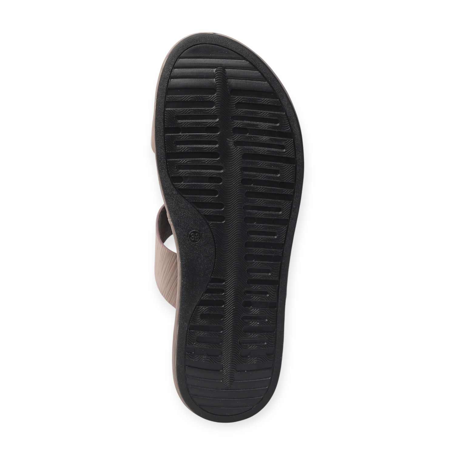 Melonz Women’s Grey Braided Toe-Loop Sandals