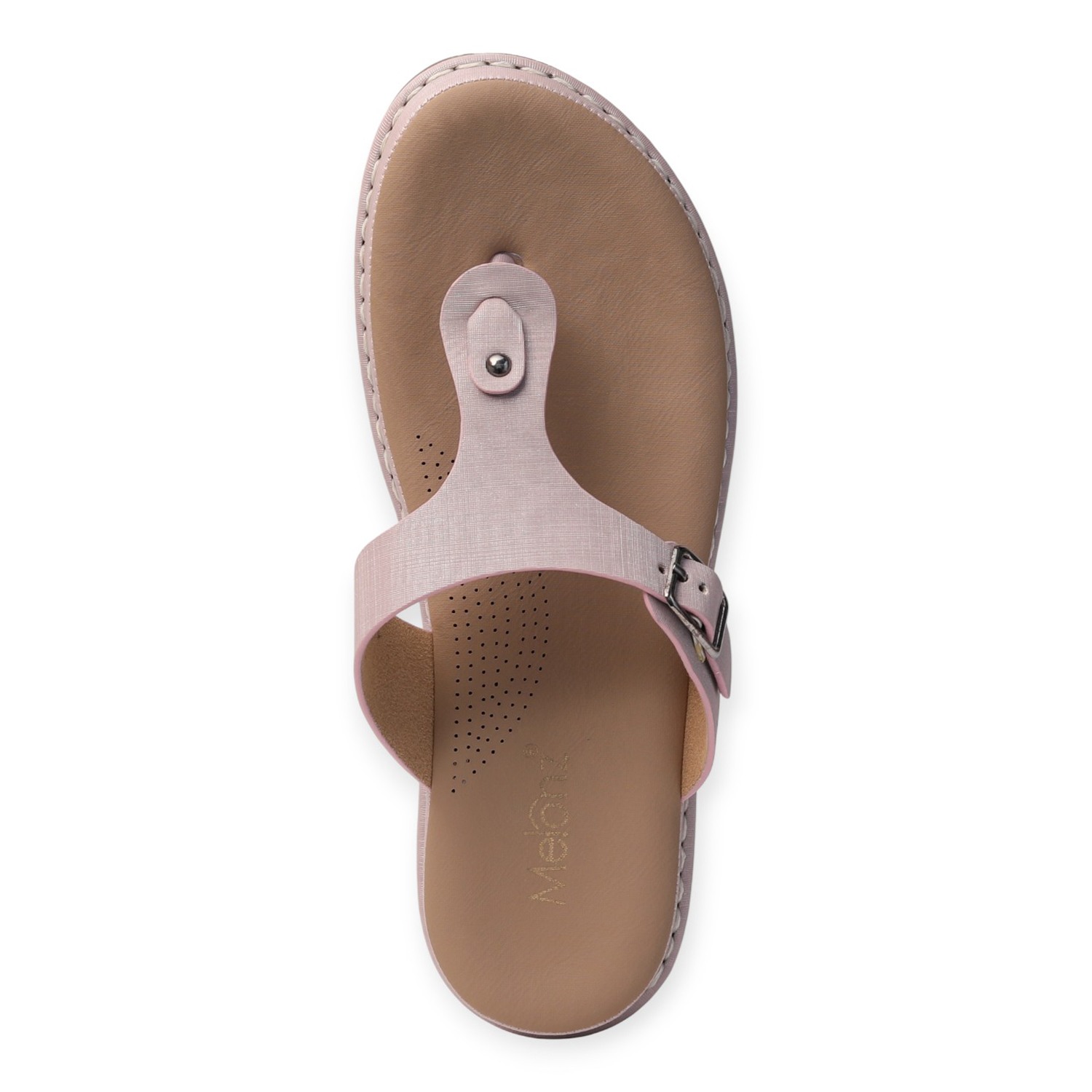 Melonz Women’s Rose Pink T-Strap Slip-Ons