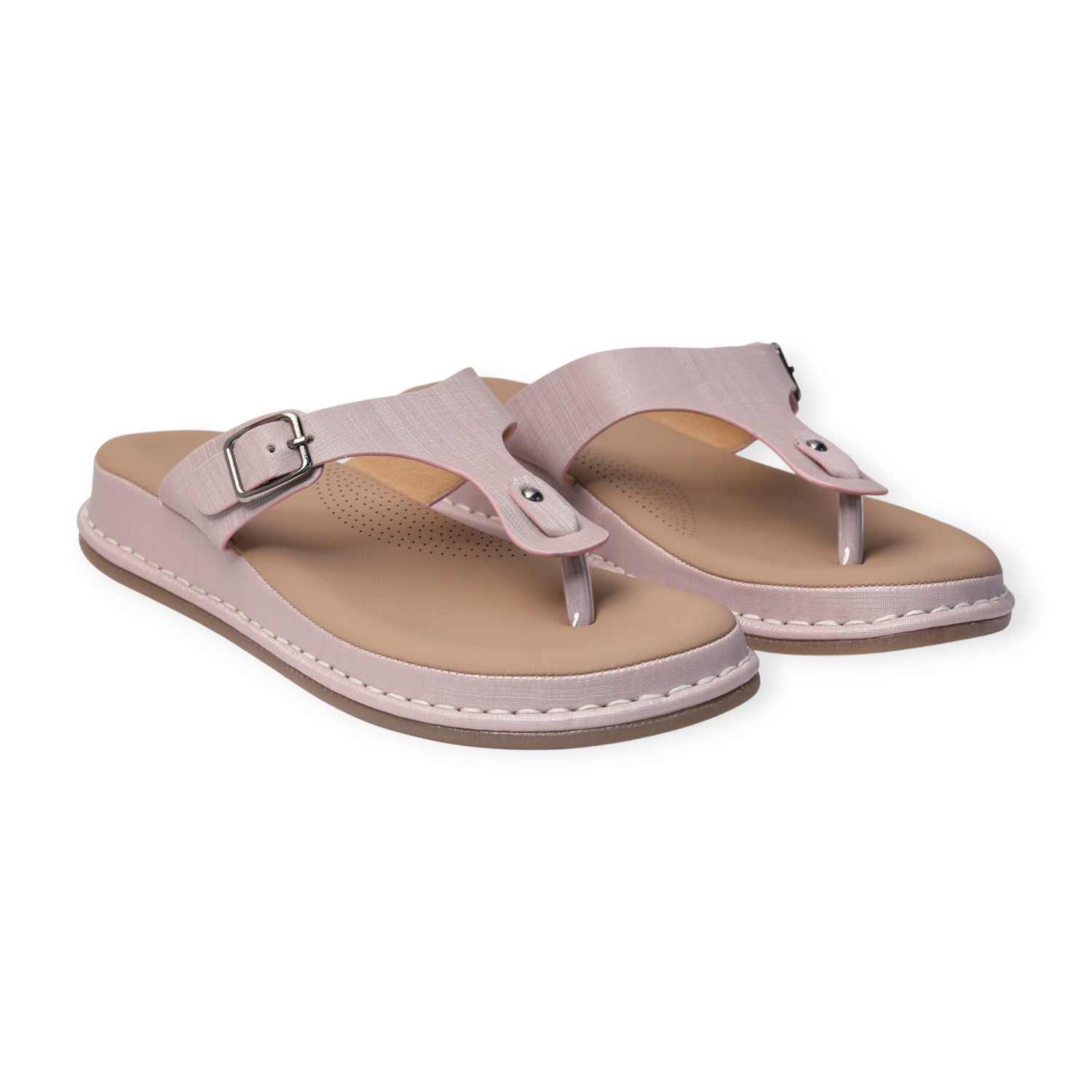 Melonz Women’s Rose Pink T-Strap Slip-Ons