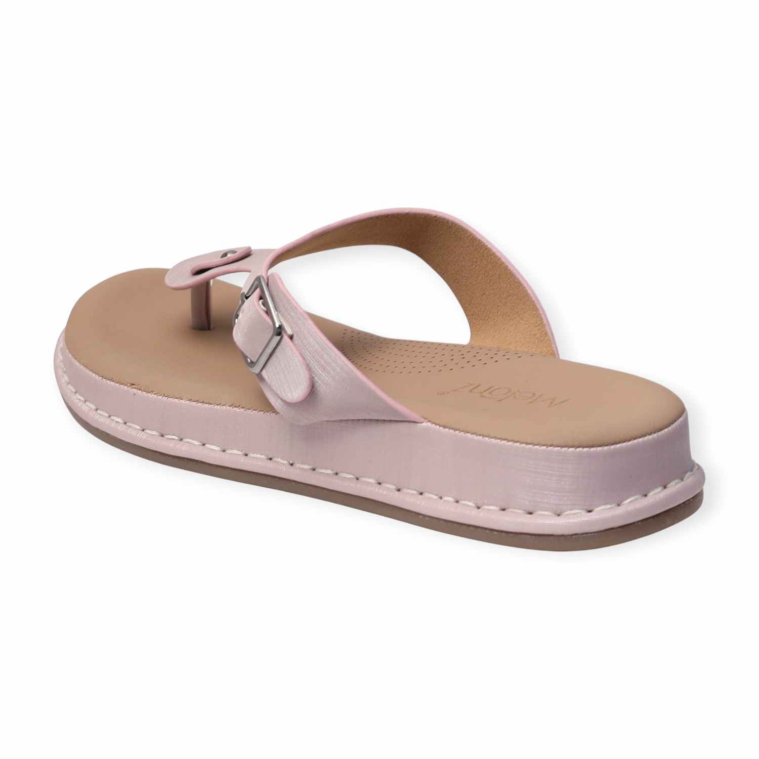Melonz Women’s Rose Pink T-Strap Slip-Ons