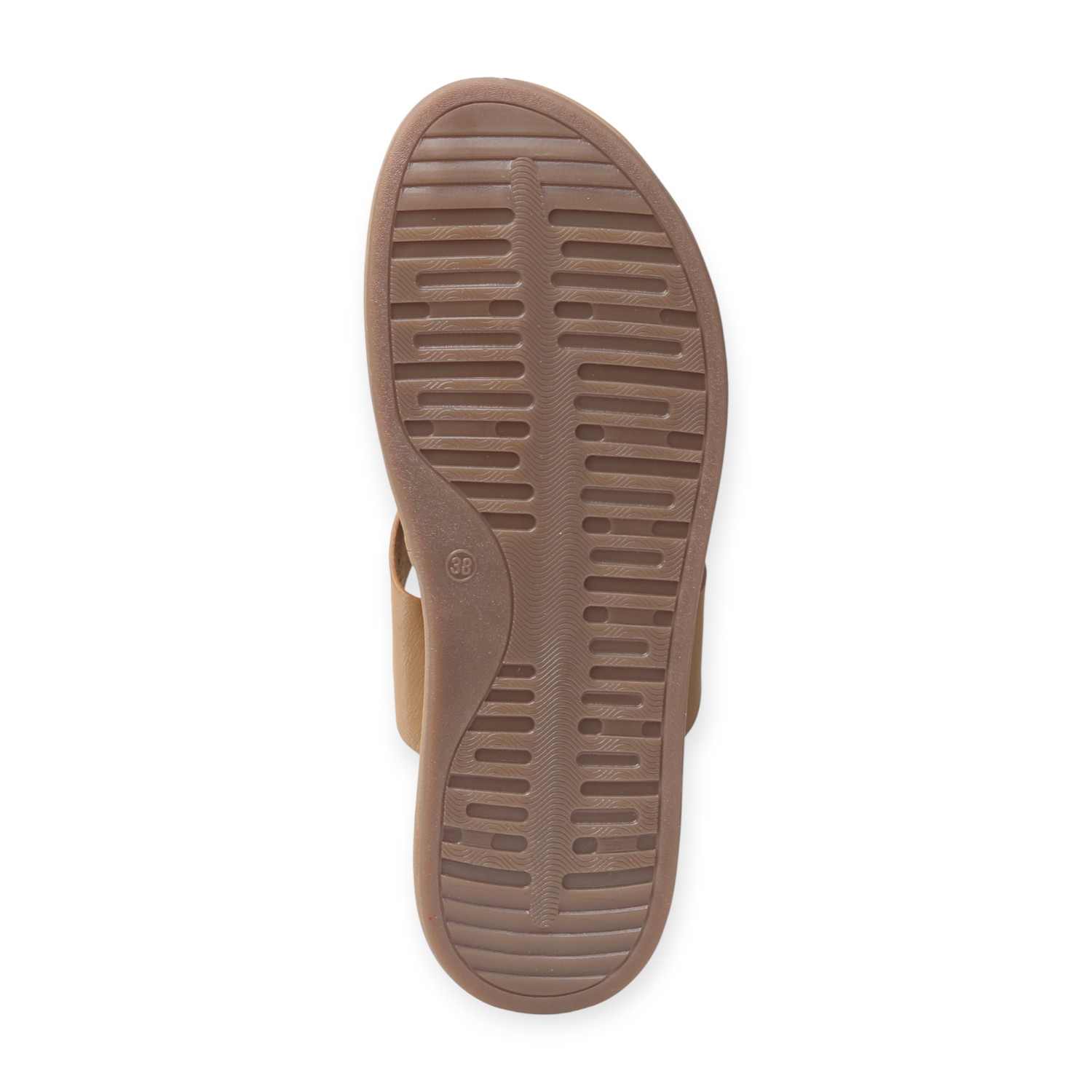Melonz Women’s Beige Thong Slip-Ons