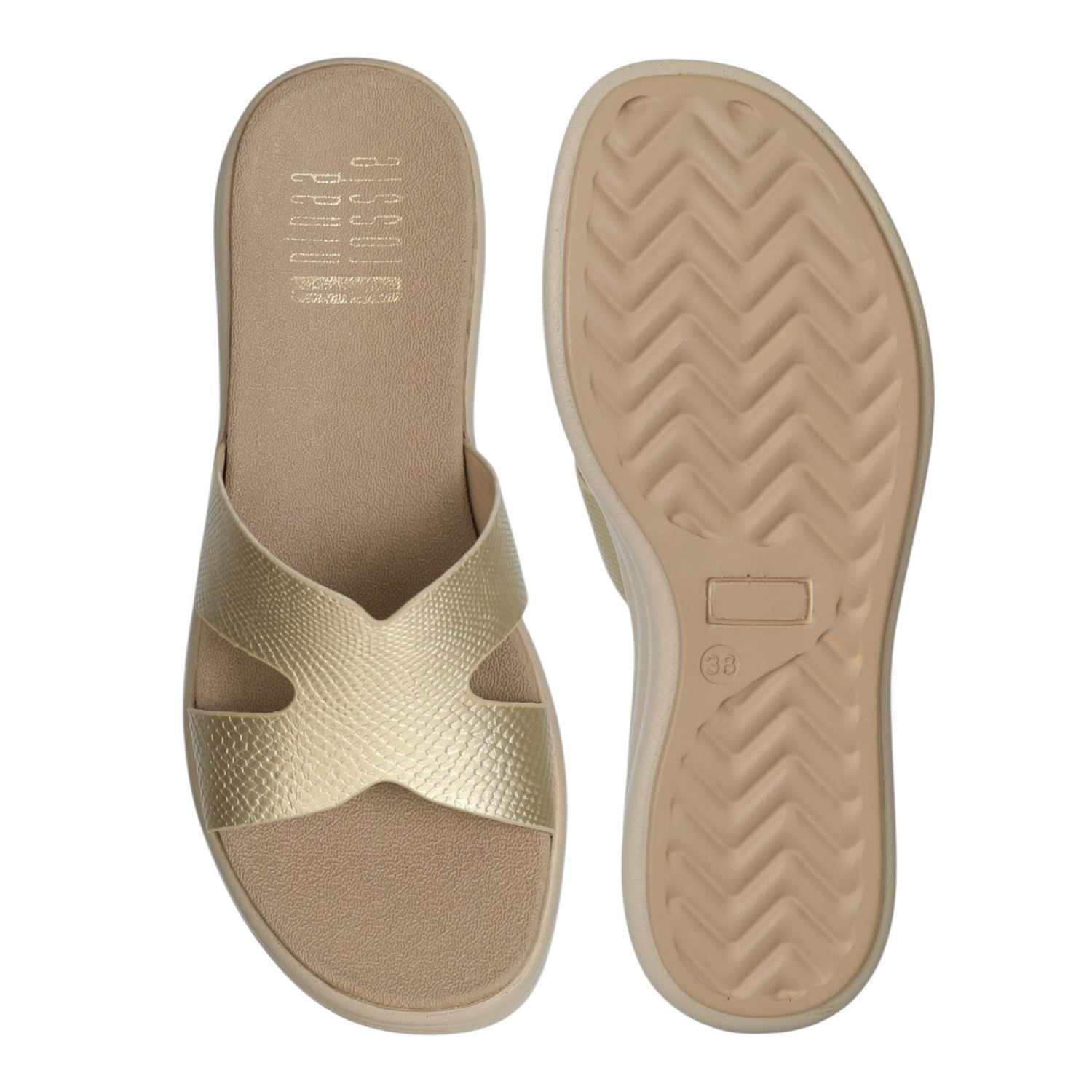 Women's Golden Ease Slides