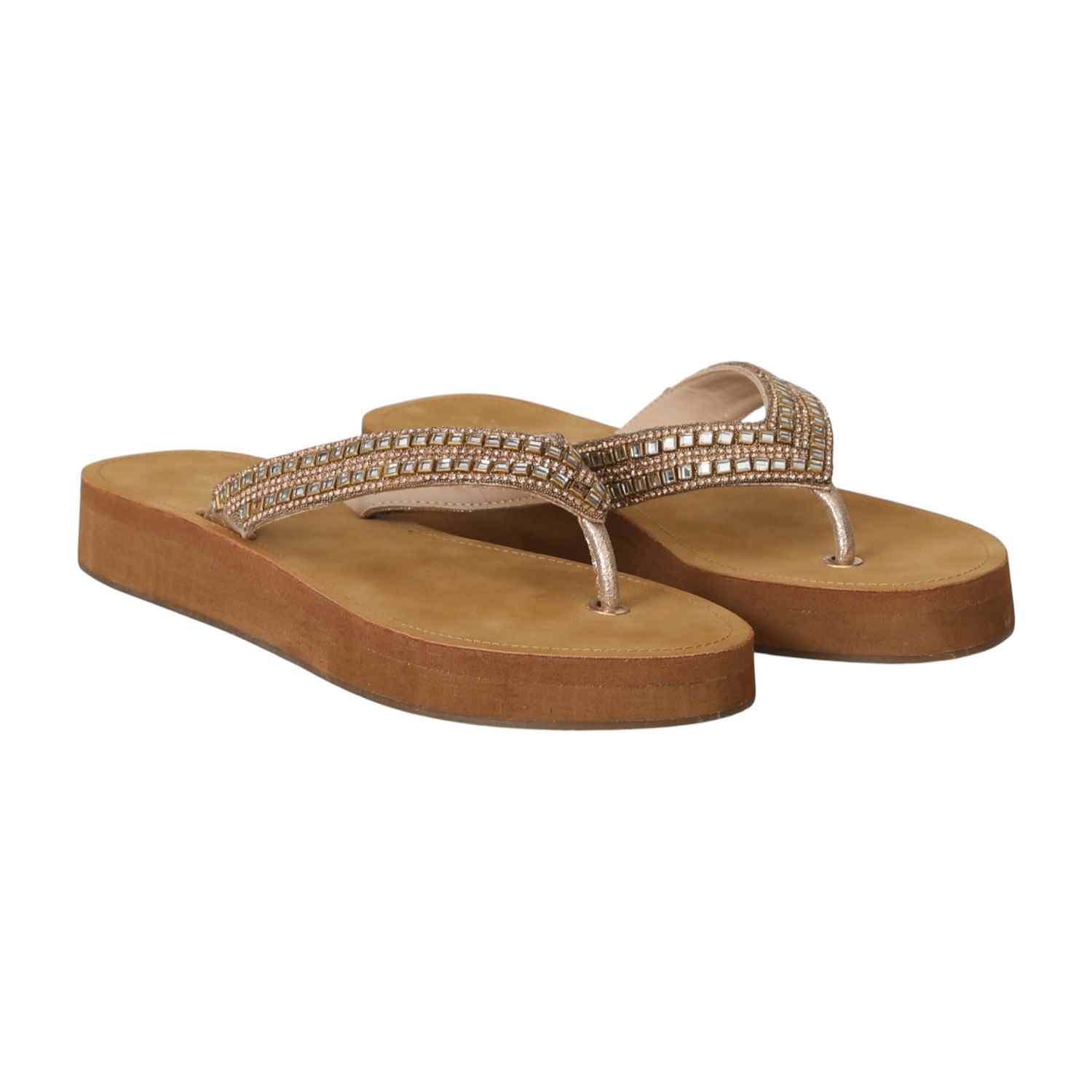 Women Polished Glow Flip-Flops