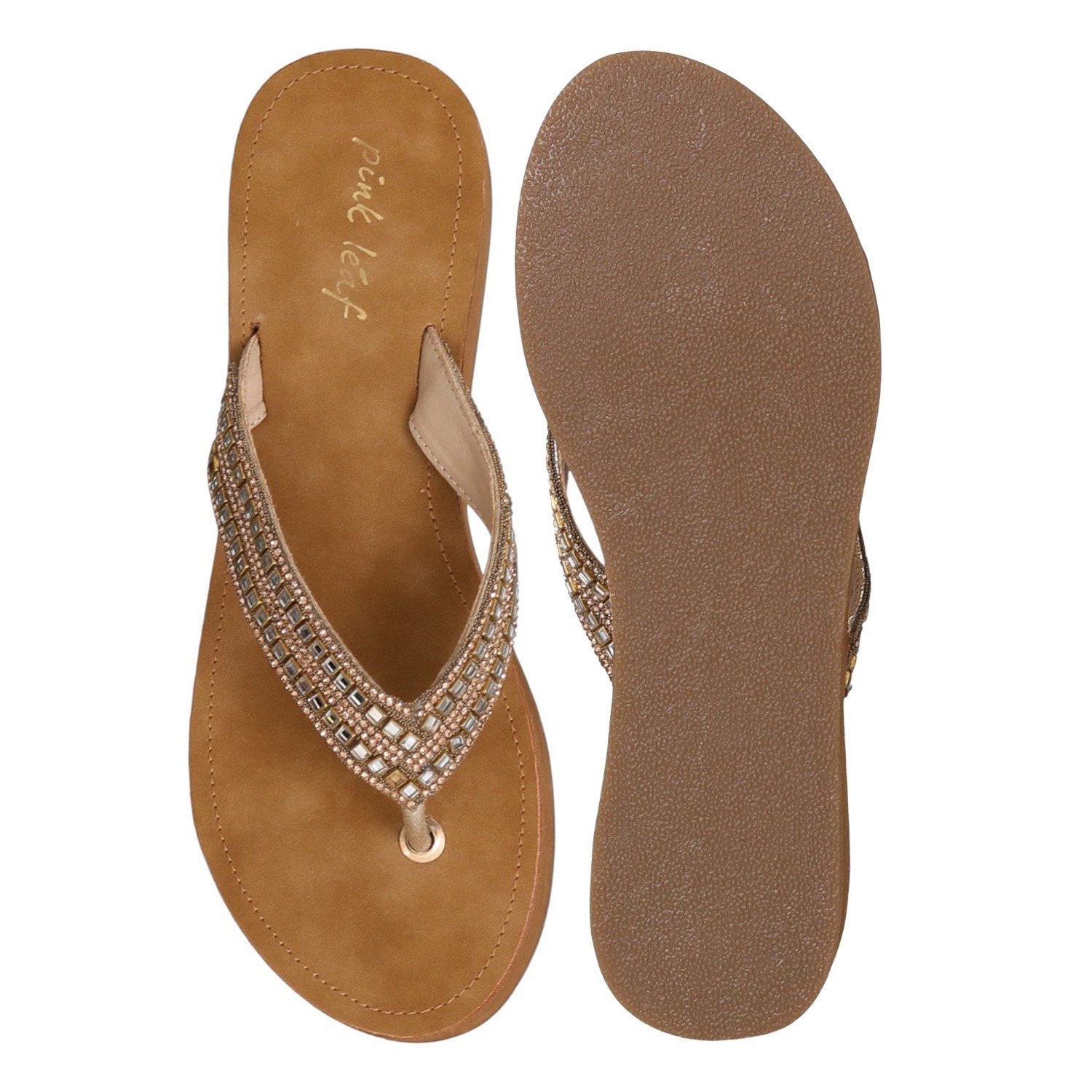 Women Polished Glow Flip-Flops