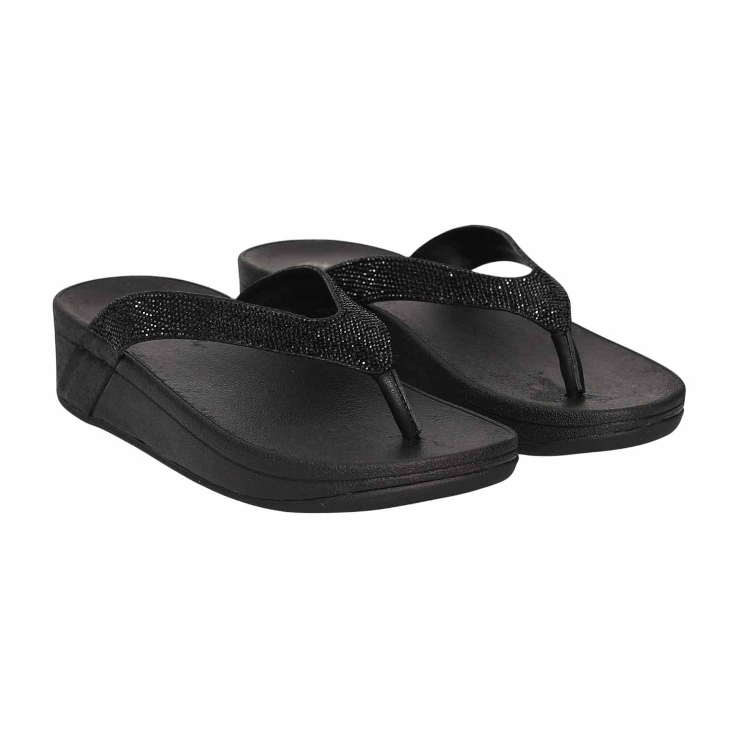 Women’s Black Luster Flats