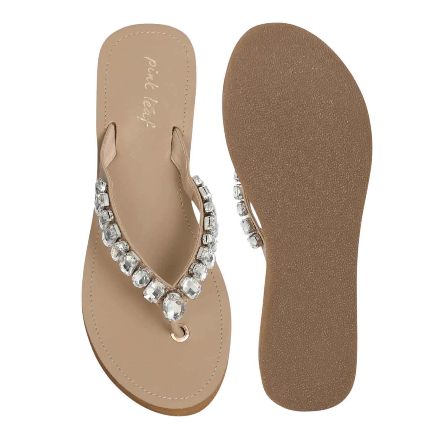 Women's Glimmer Luxe Beige Sandals