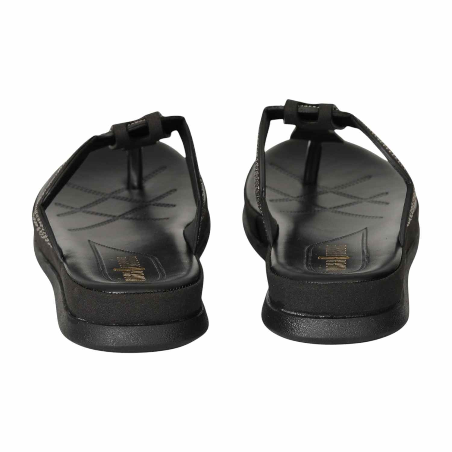 Women Black Stone Spark Sandals