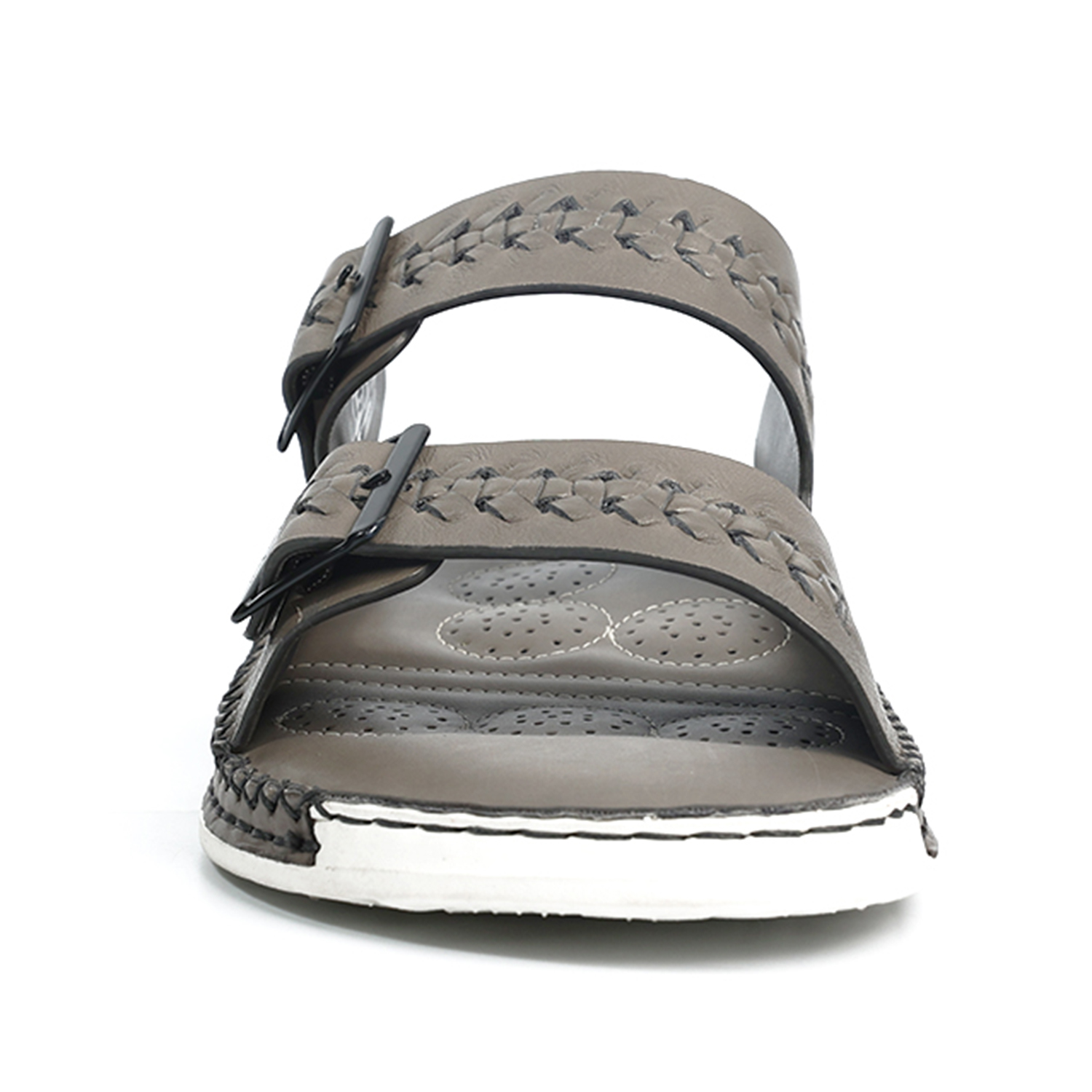 Mens Leather slipper Grey