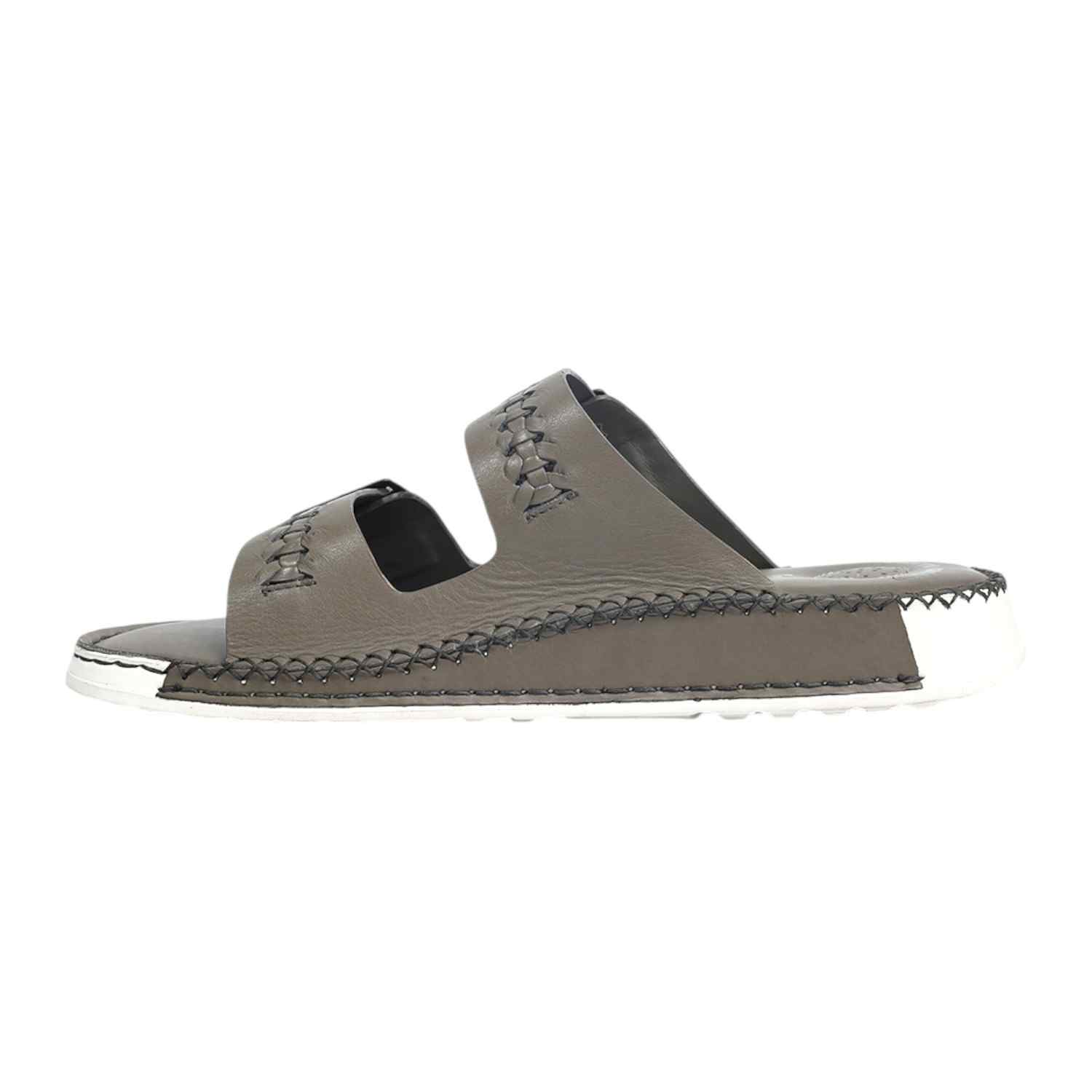 Mens Leather slipper Grey