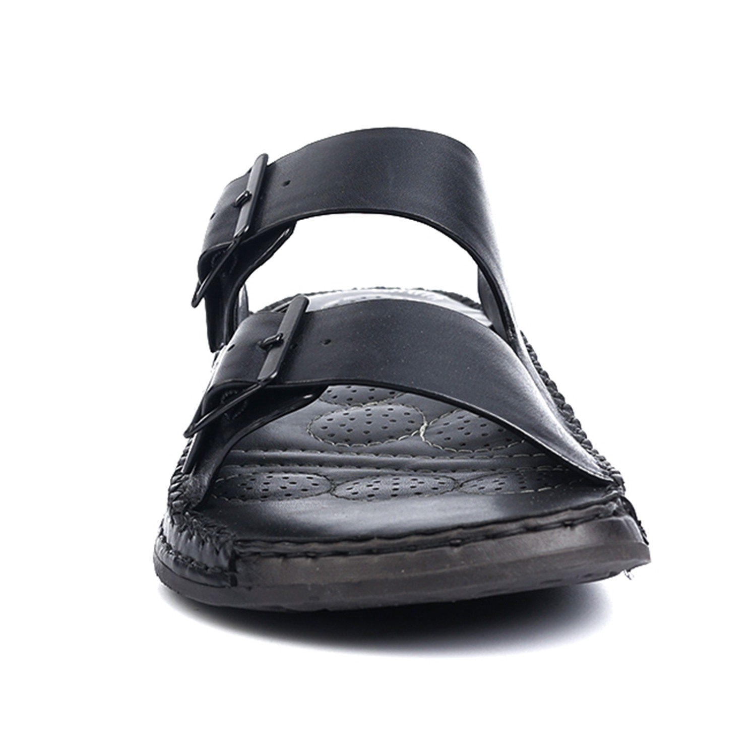 Pierre Cardin | Mens Leather Sandal Black|1