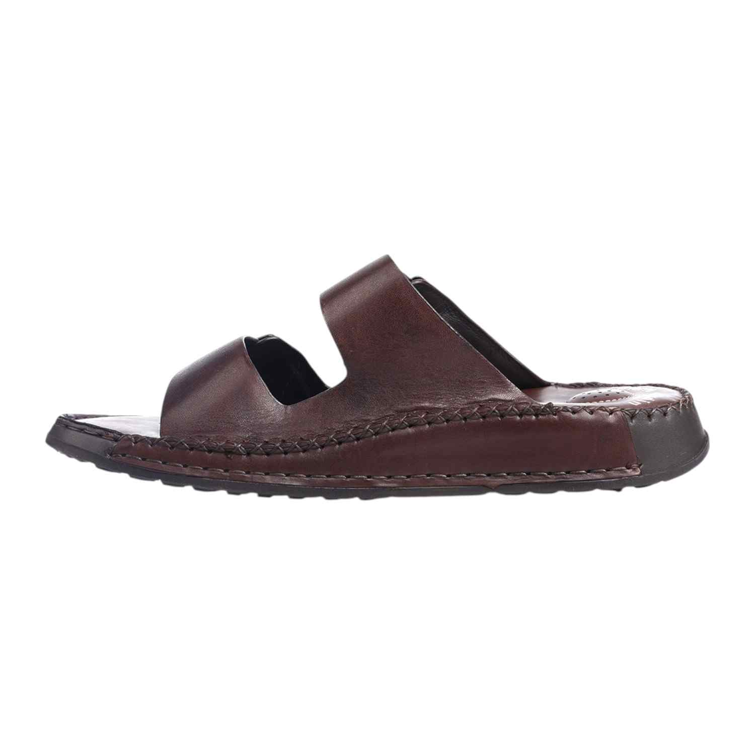Pierre Cardin | Mens Leather slipper Café|2