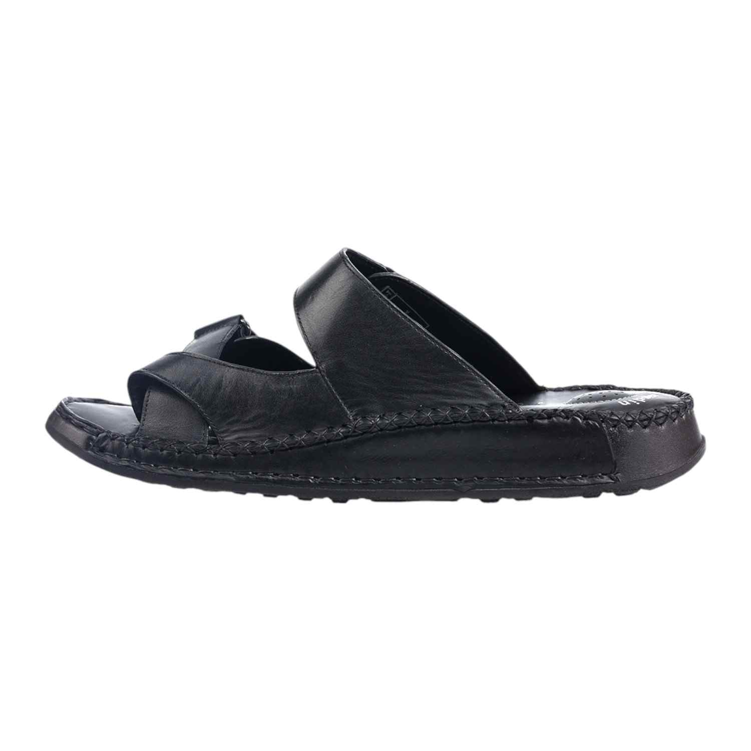 Mens Leather slipper Black