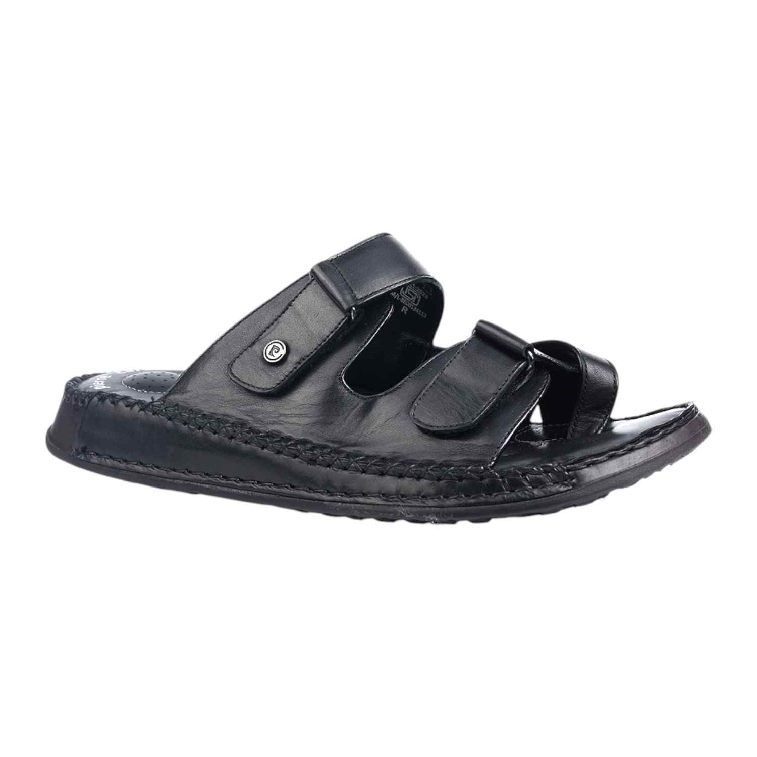 Mens Leather slipper Black