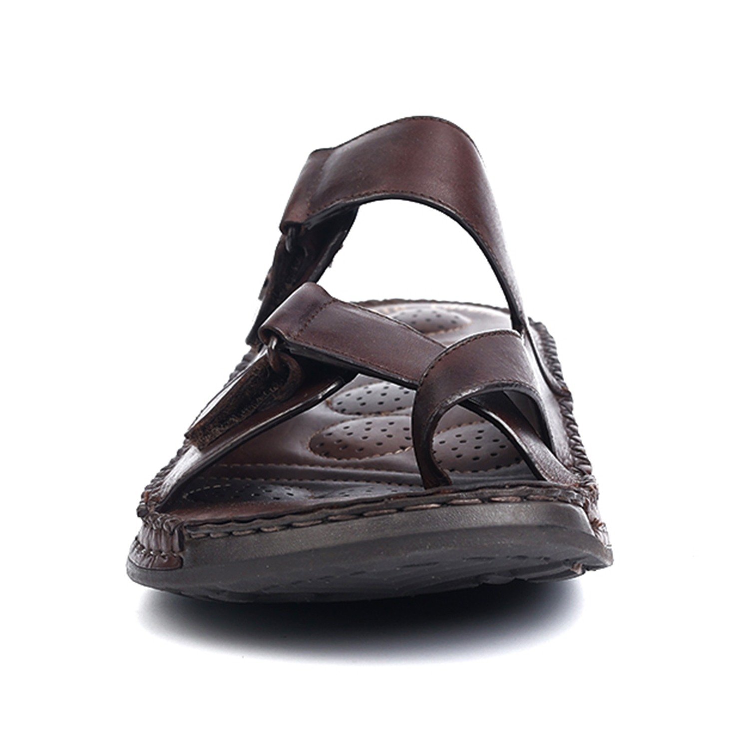 Mens Leather slipper Café
