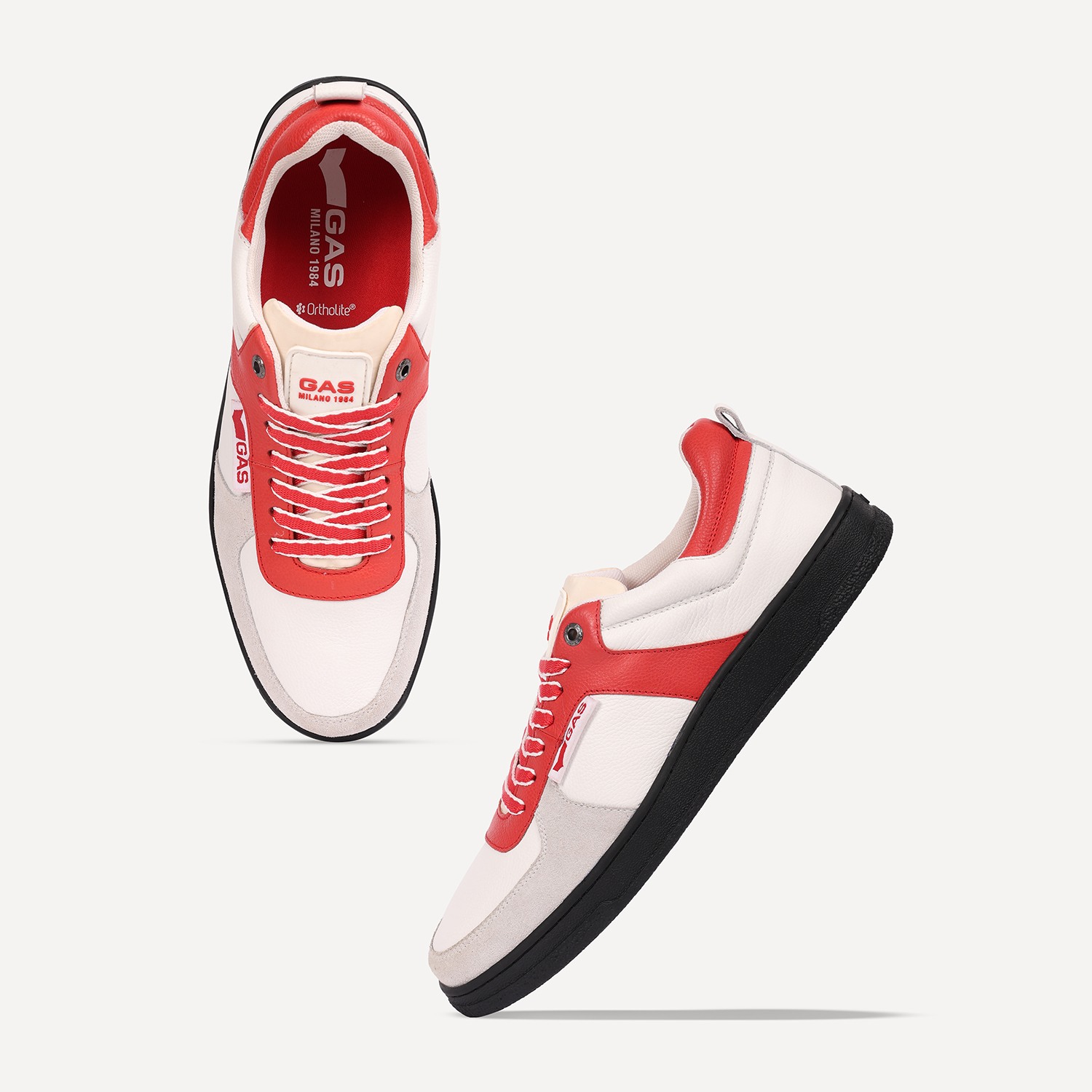 Men Cristallo White Red Sneaker