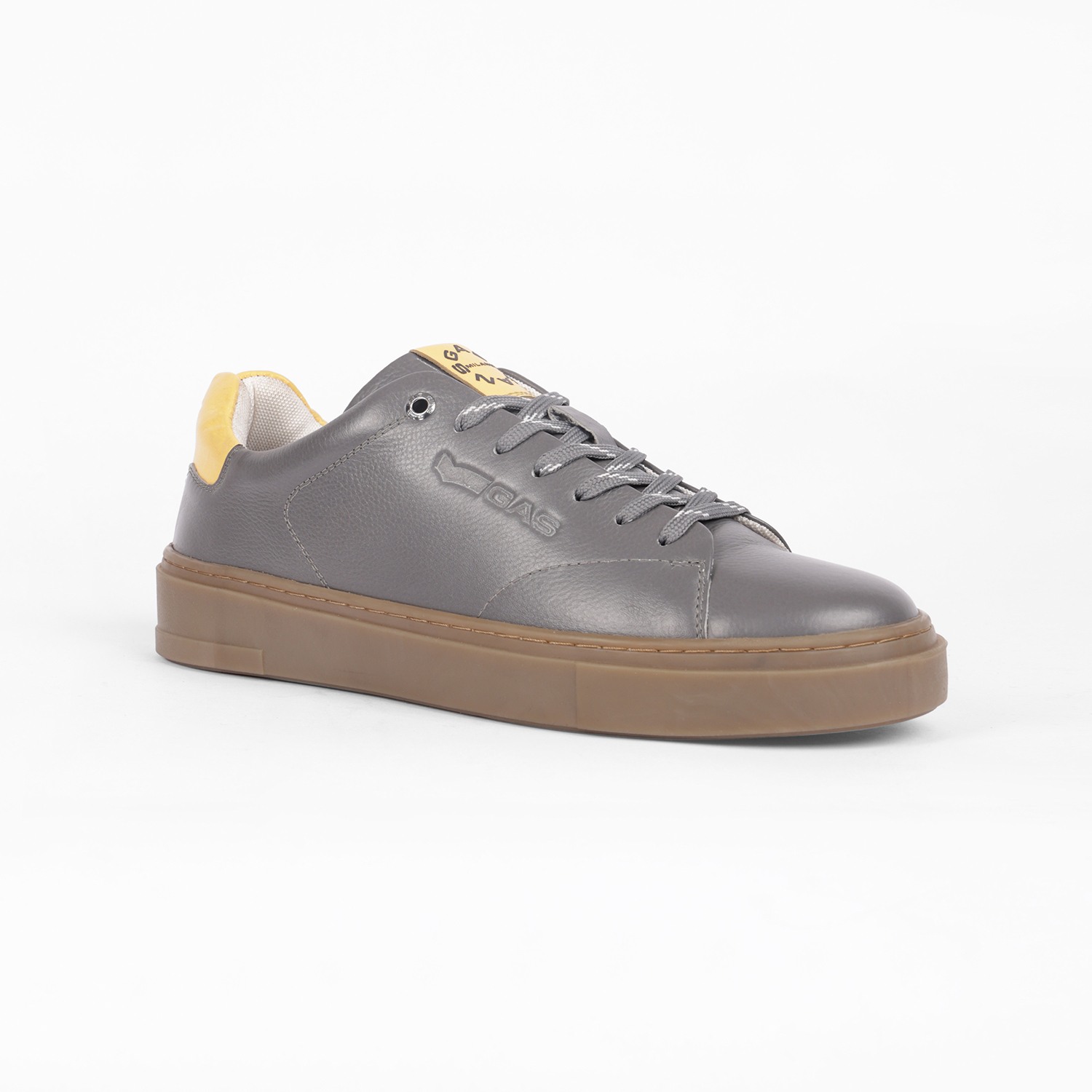 Men Veloce Grey Yellow Sneakers