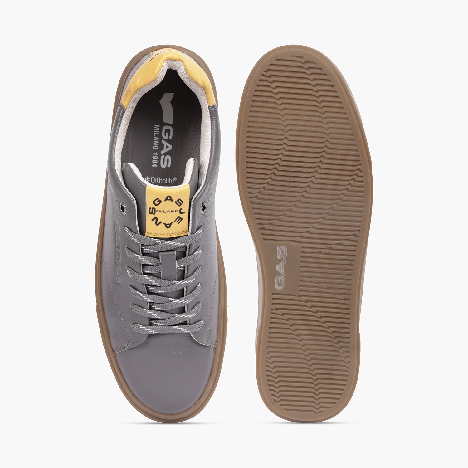 Men Veloce Grey Yellow Sneakers