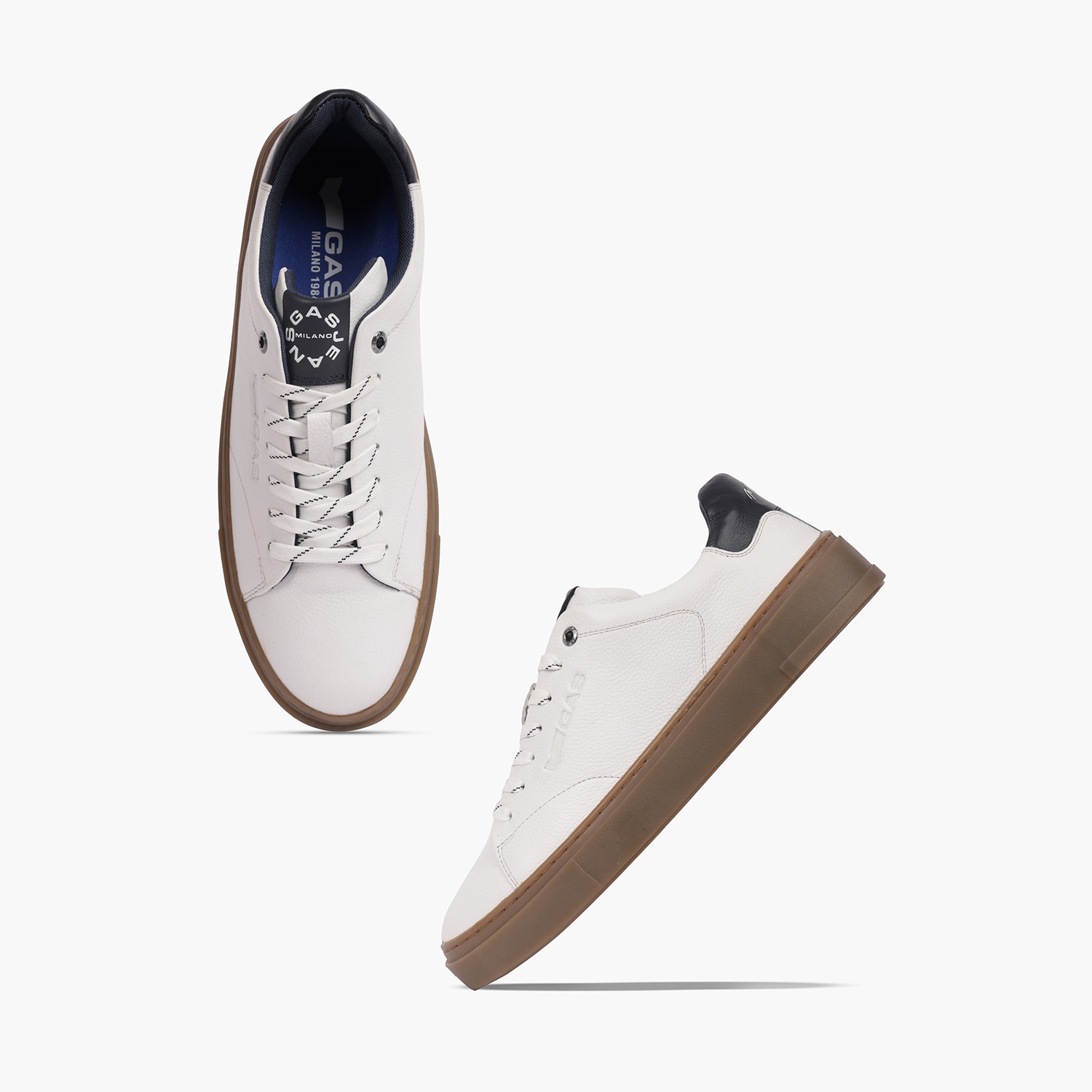 Men Veloce White Blue Sneakers