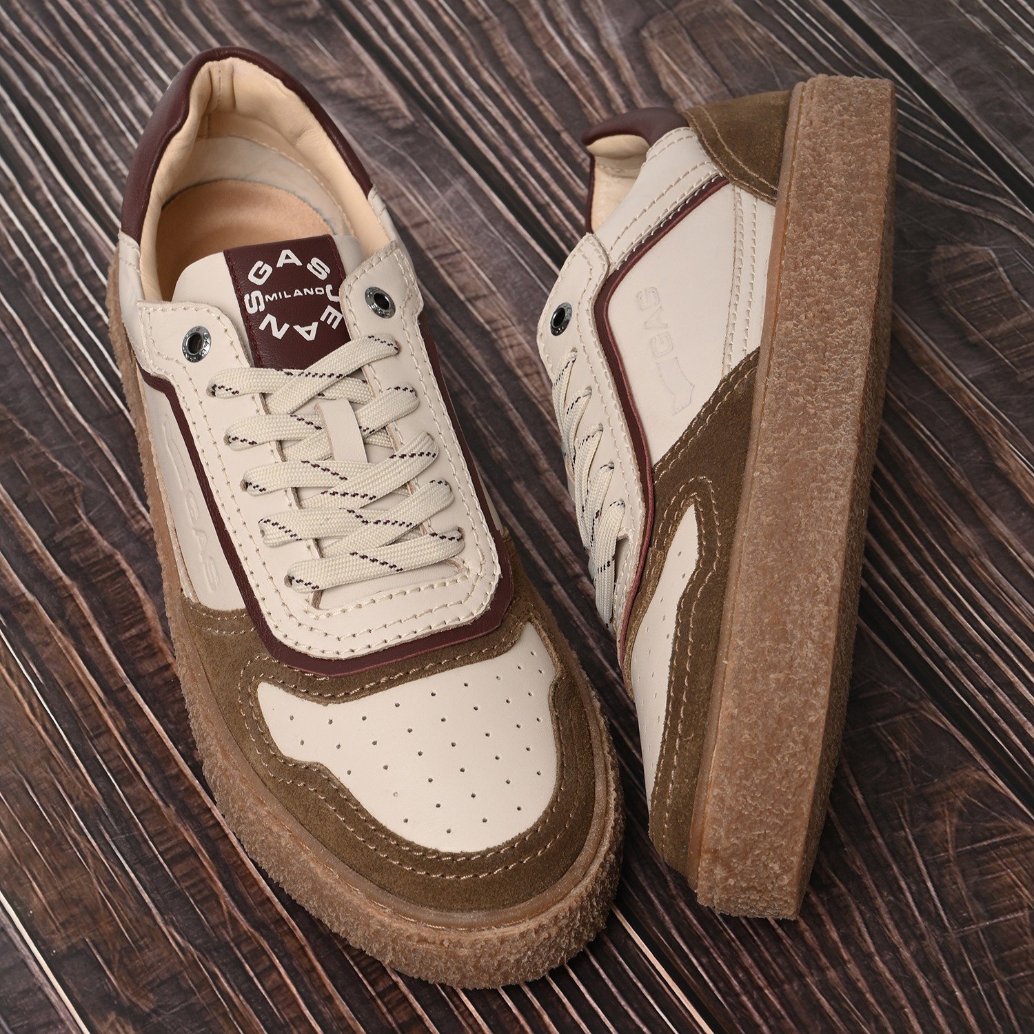 Men Strada Beige Sneakers