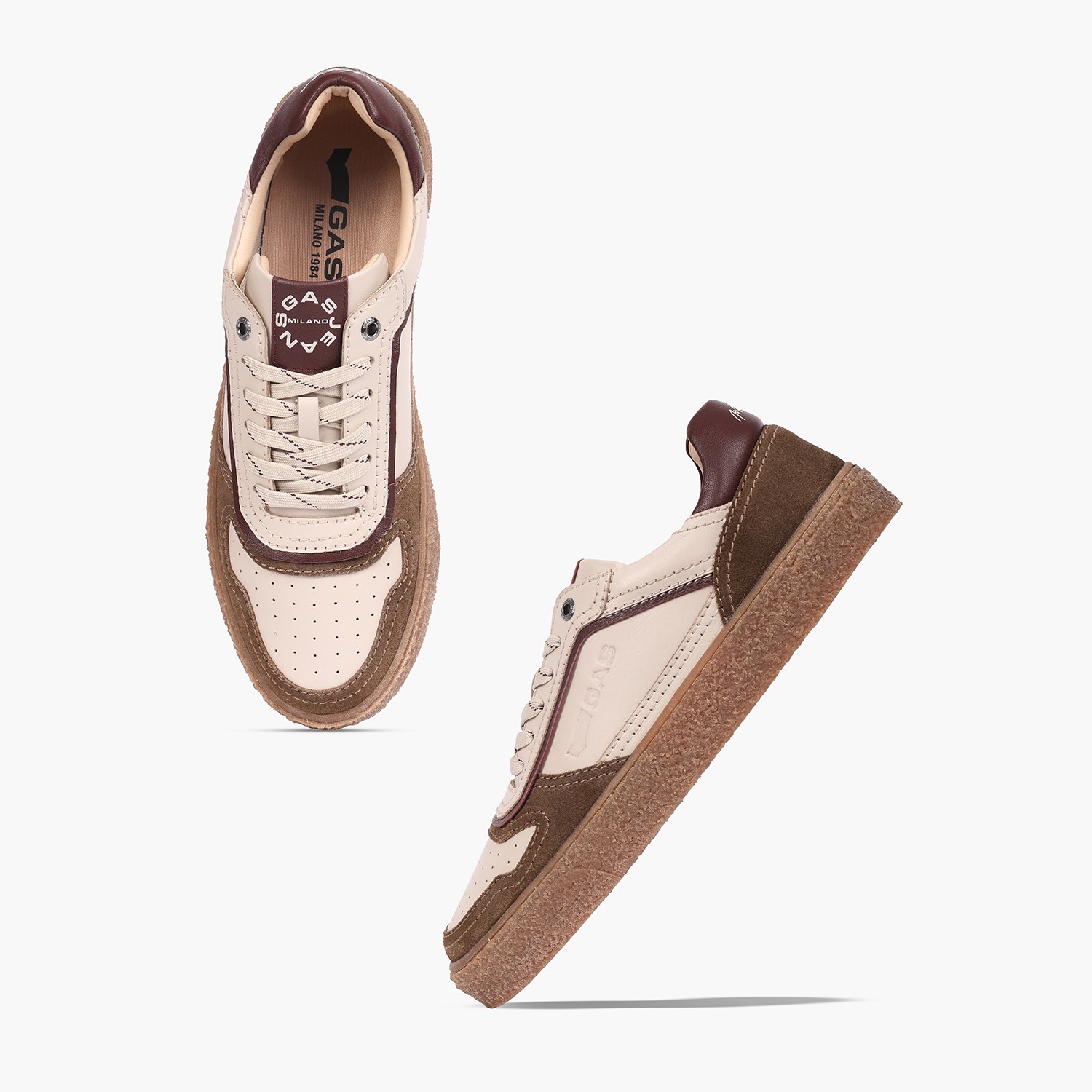 Men Strada Beige Sneakers