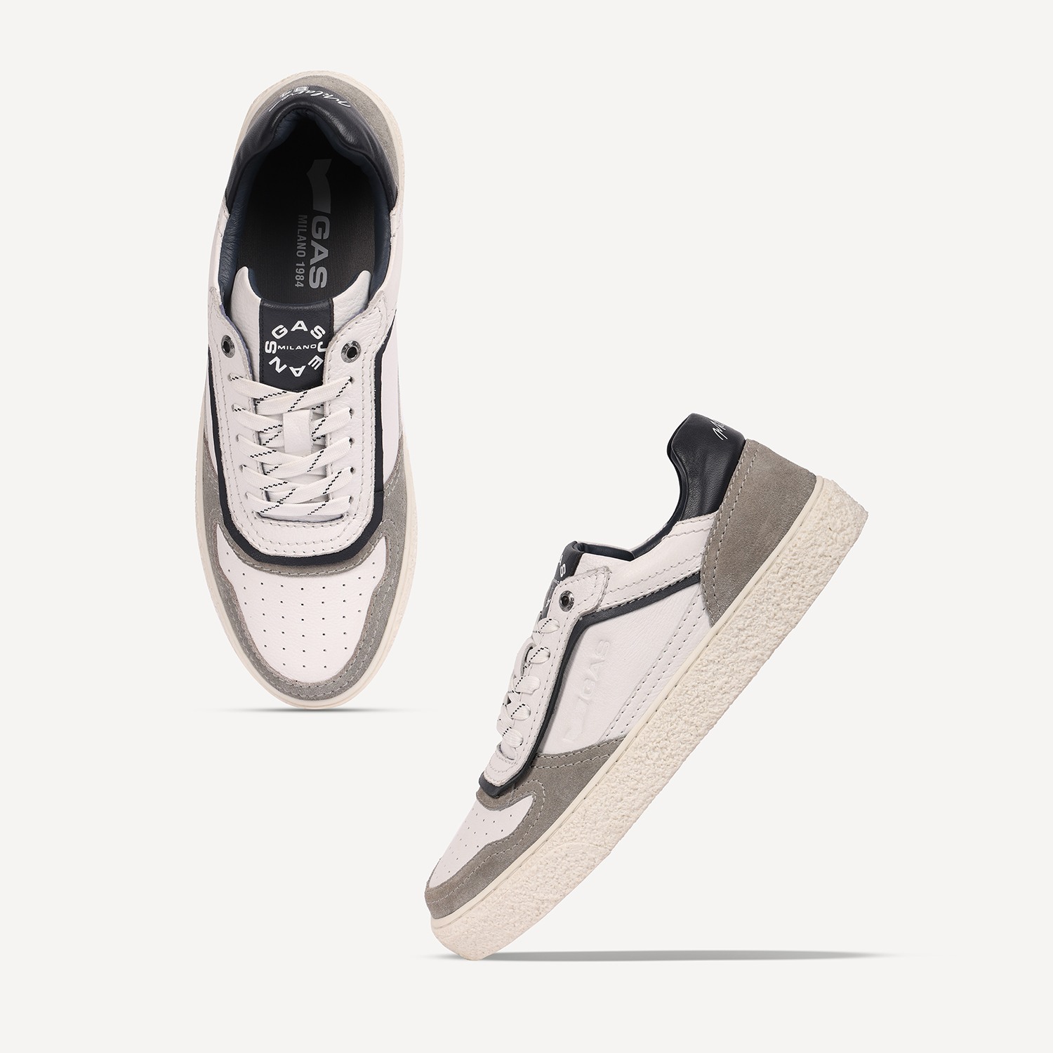 Men Strada White Sneakers