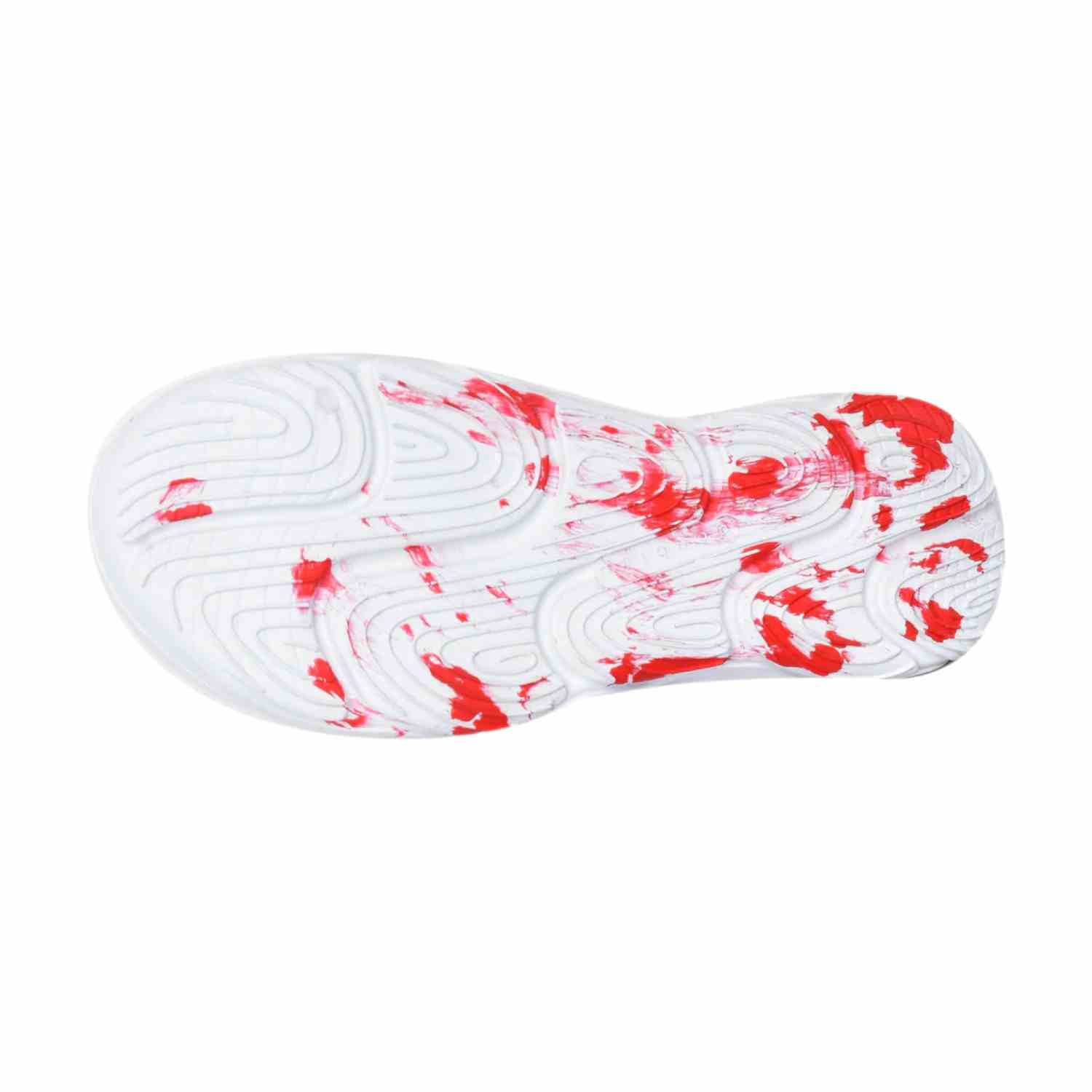 Ultra Sporty Men Marble White Red Slidders
