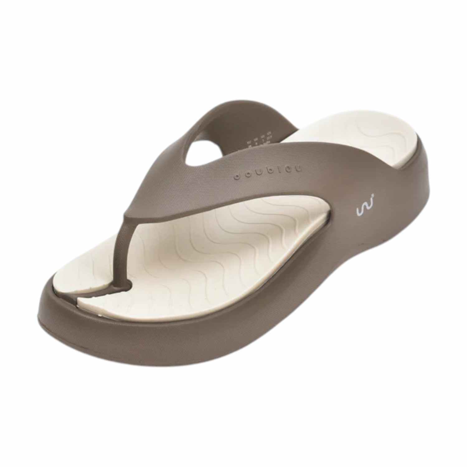 Women Brown Beige Flip Flops