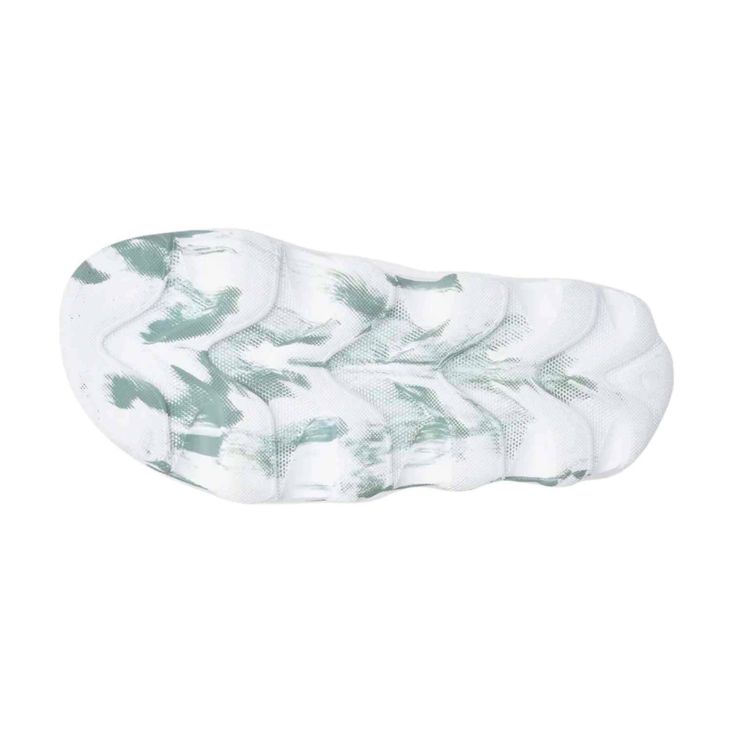 Women White Green Flip Flops