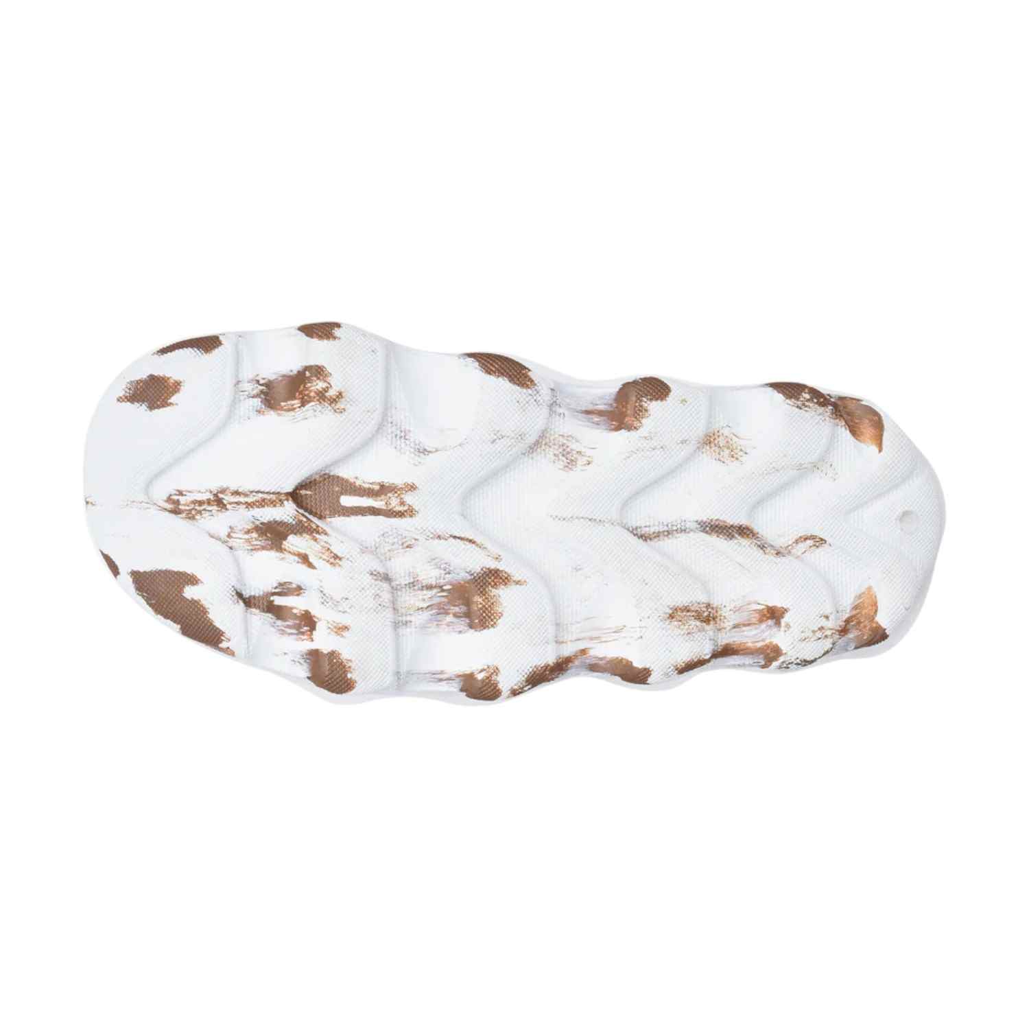Women White Bronze Flip Flops