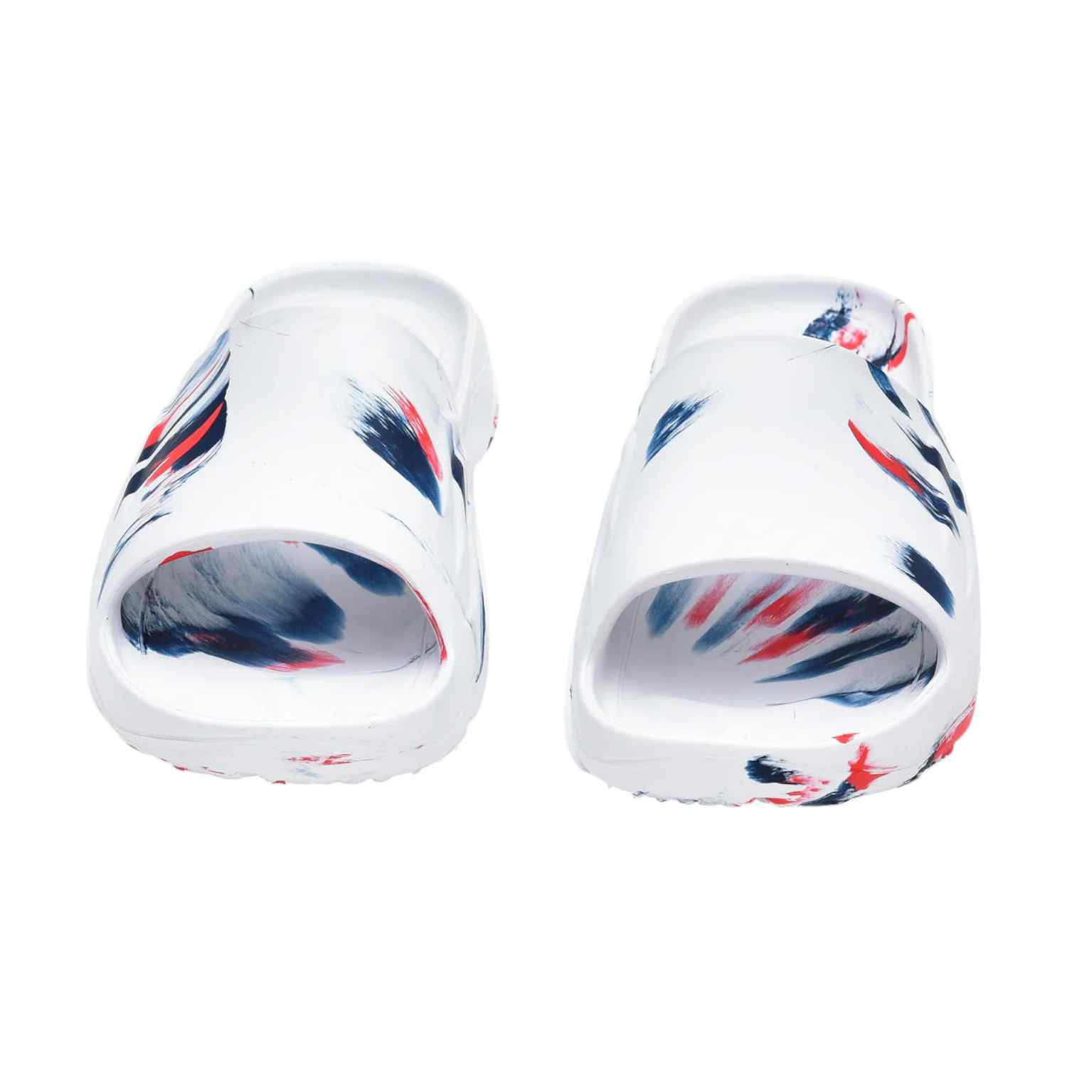 Men Blue White Red Slidders