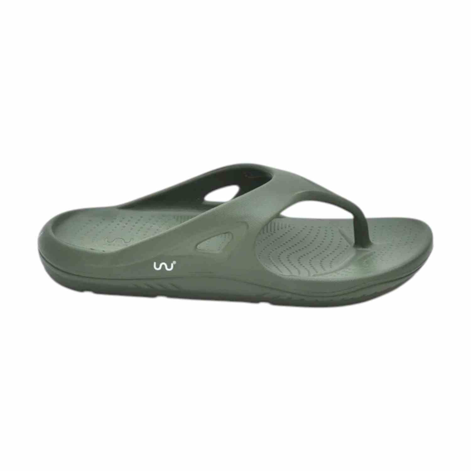 Men Olive Green Flip Flops