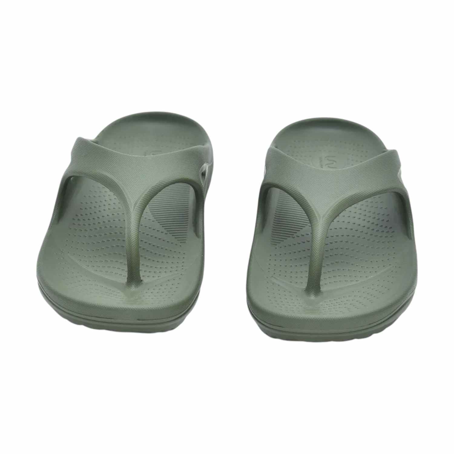 Men Olive Green Flip Flops