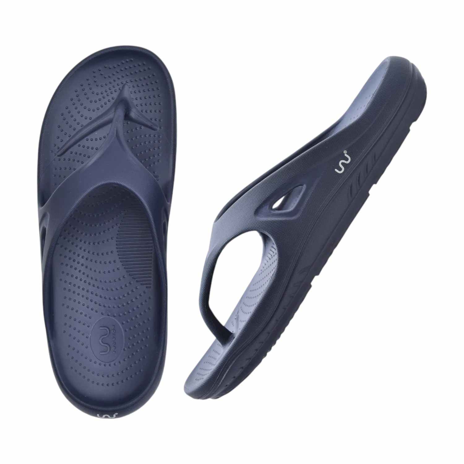 Men Navy Blue Flip Flops