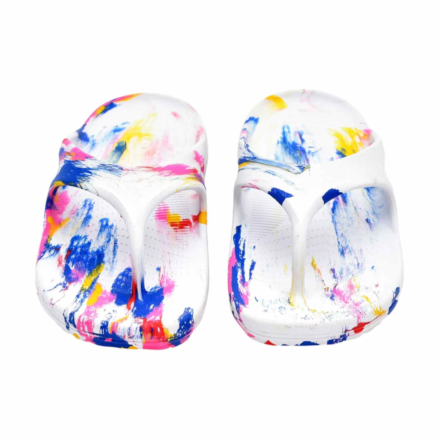 Men Marble Multi Colour Flip Flops