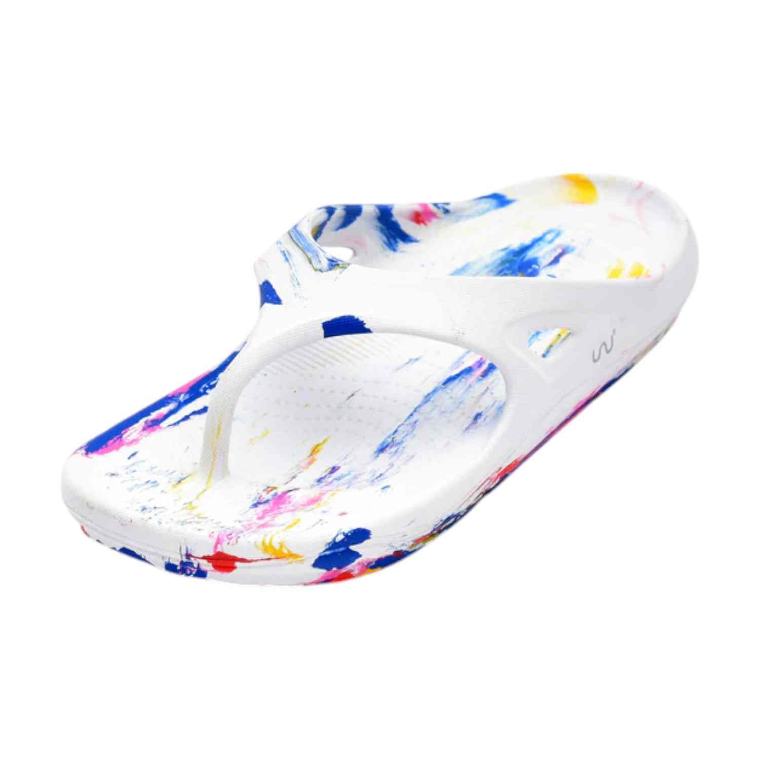 Men Marble Multi Colour Flip Flops