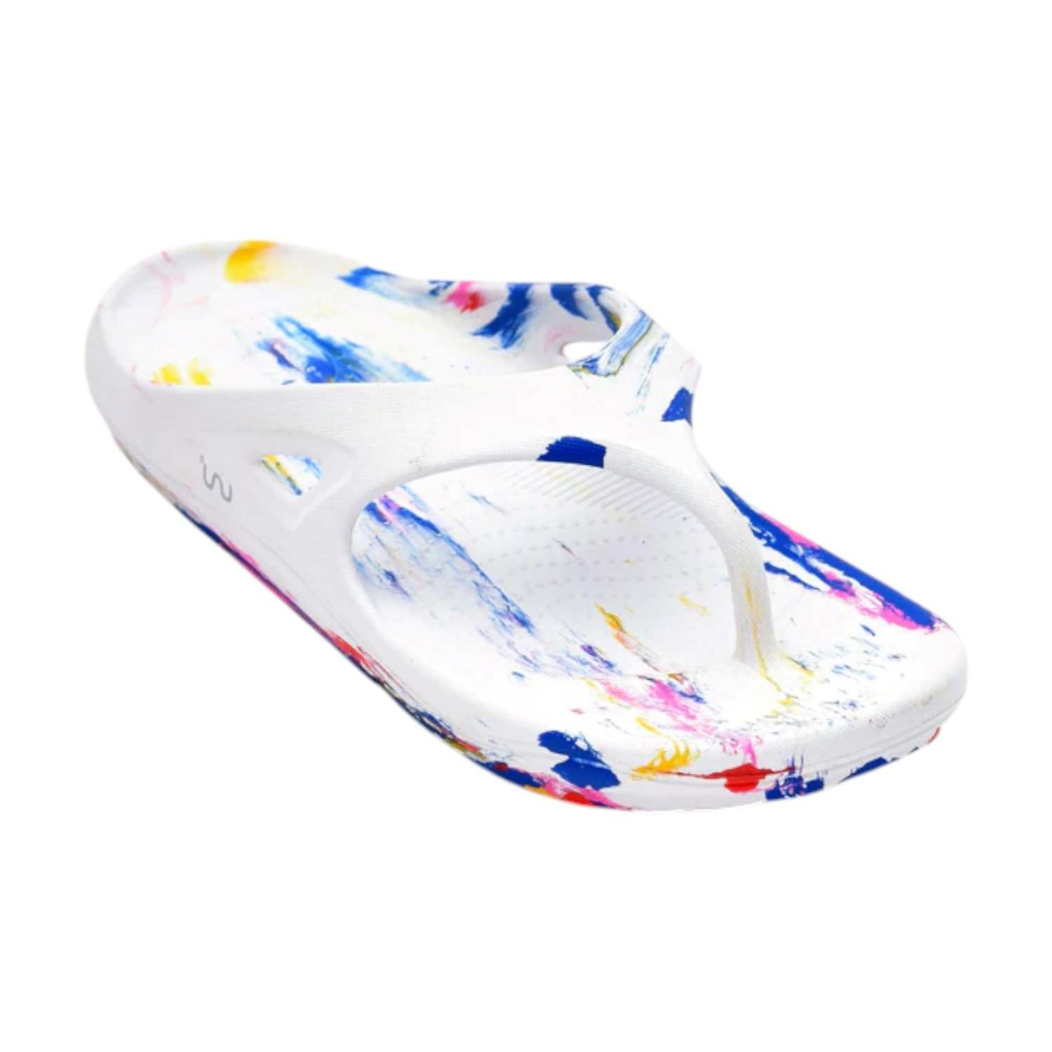 Men Marble Multi Colour Flip Flops