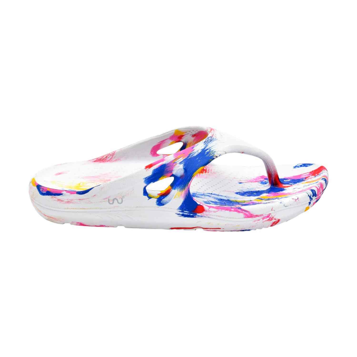 Men Marble Multi Colour Flip Flops