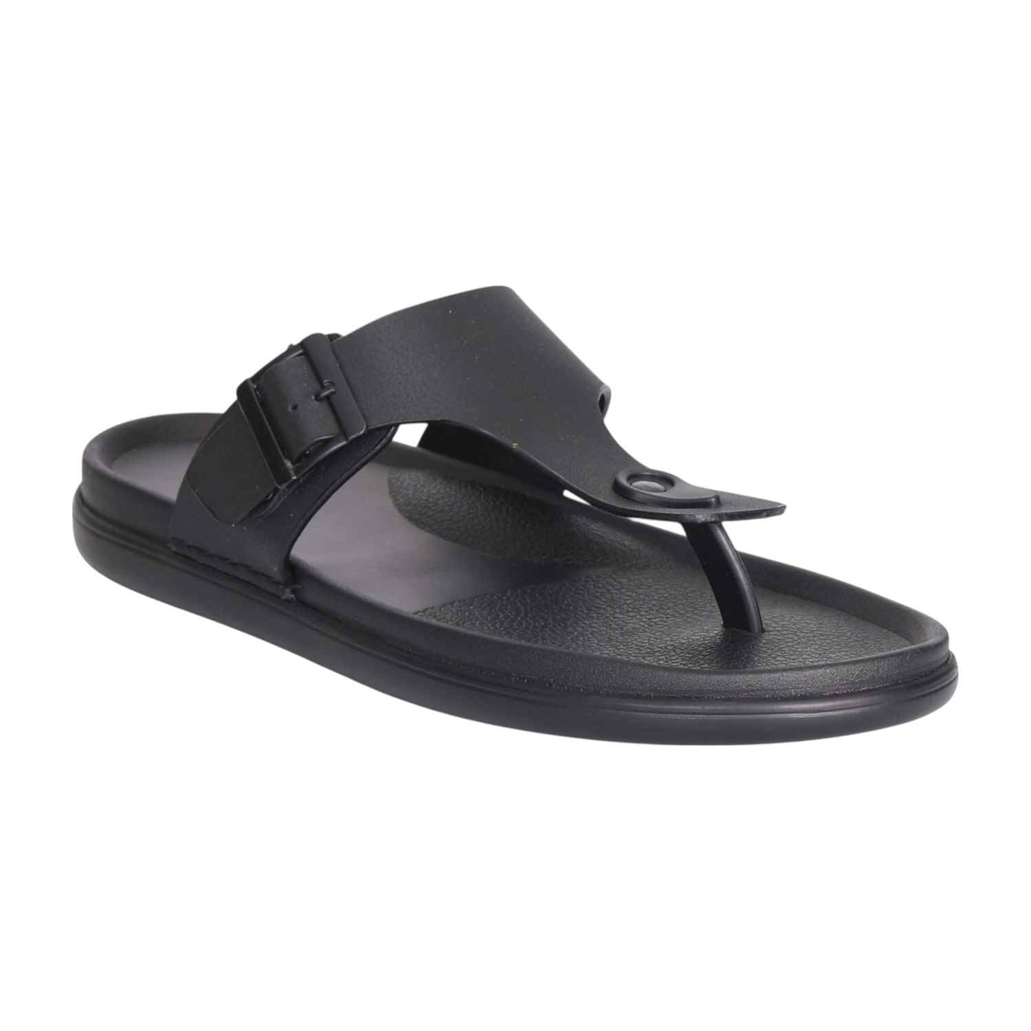 Men Black Everyday Buckled Sandals