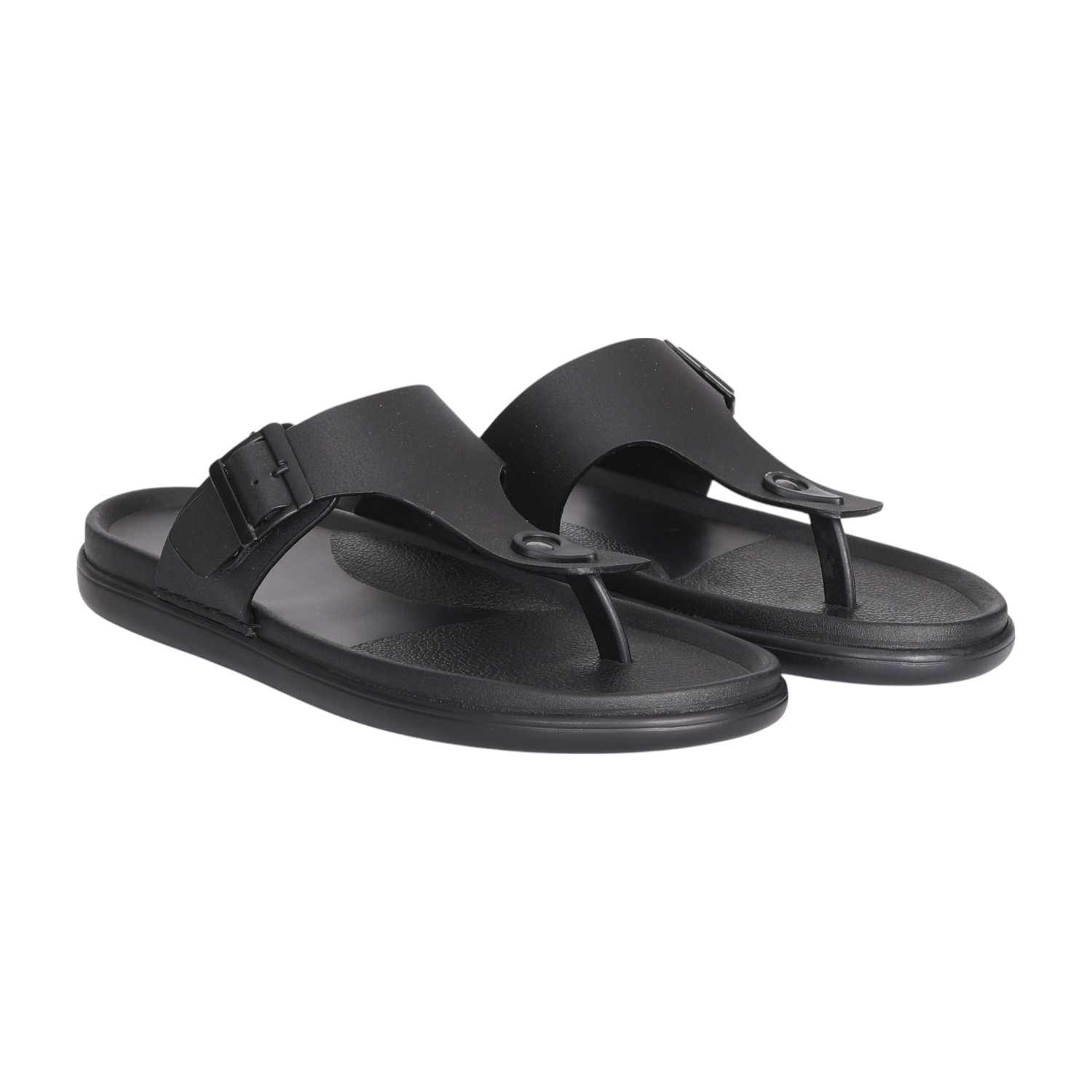Men Black Everyday Buckled Sandals