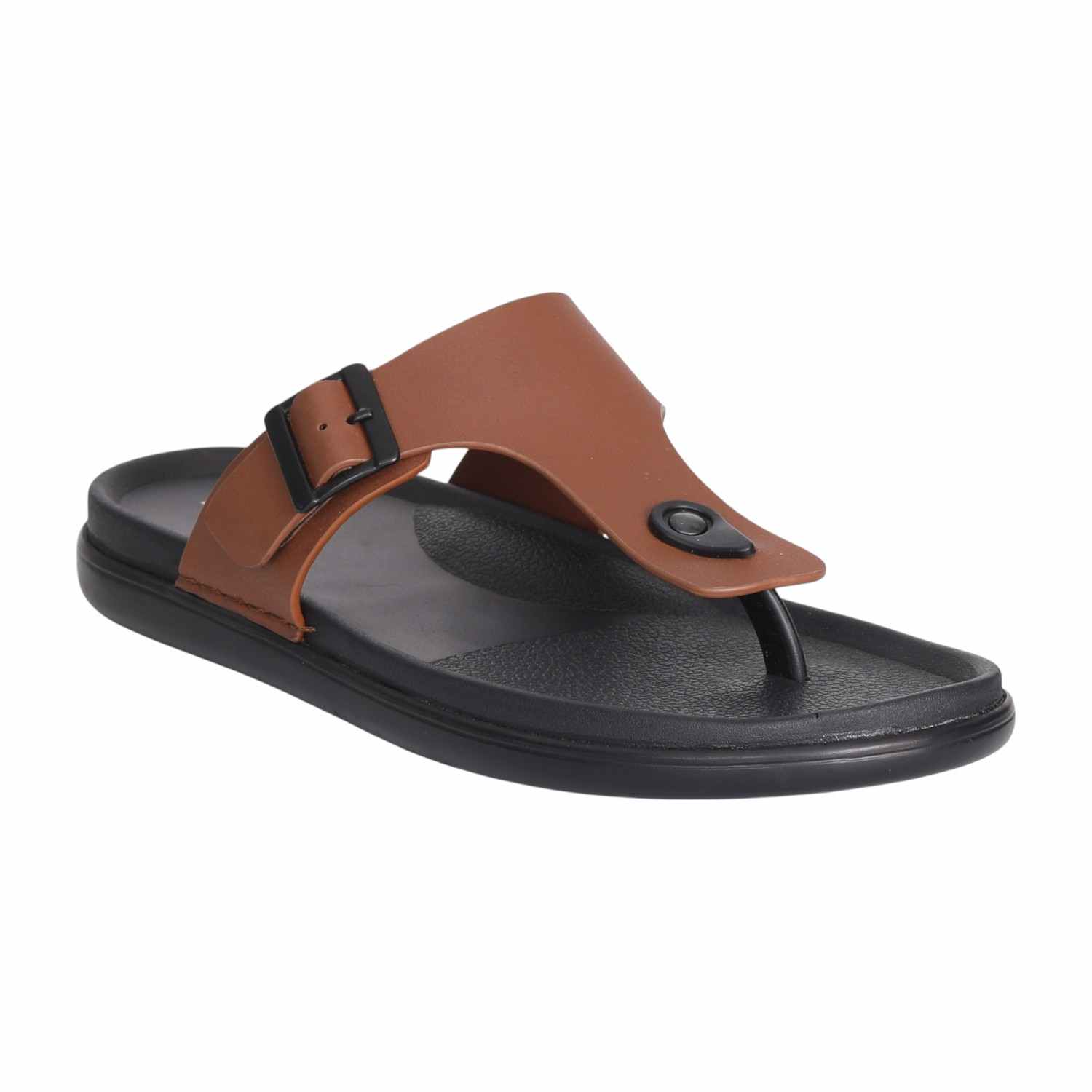 Men Tan Everyday Buckled Sandals