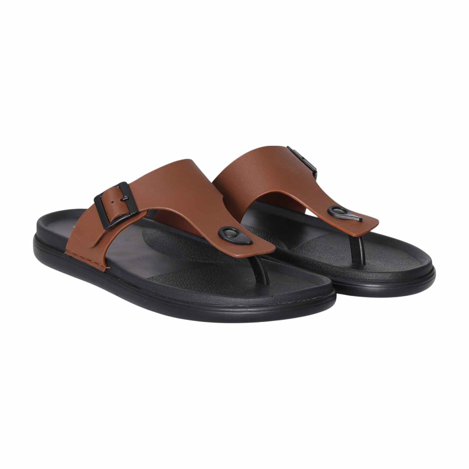 Men Tan Everyday Buckled Sandals