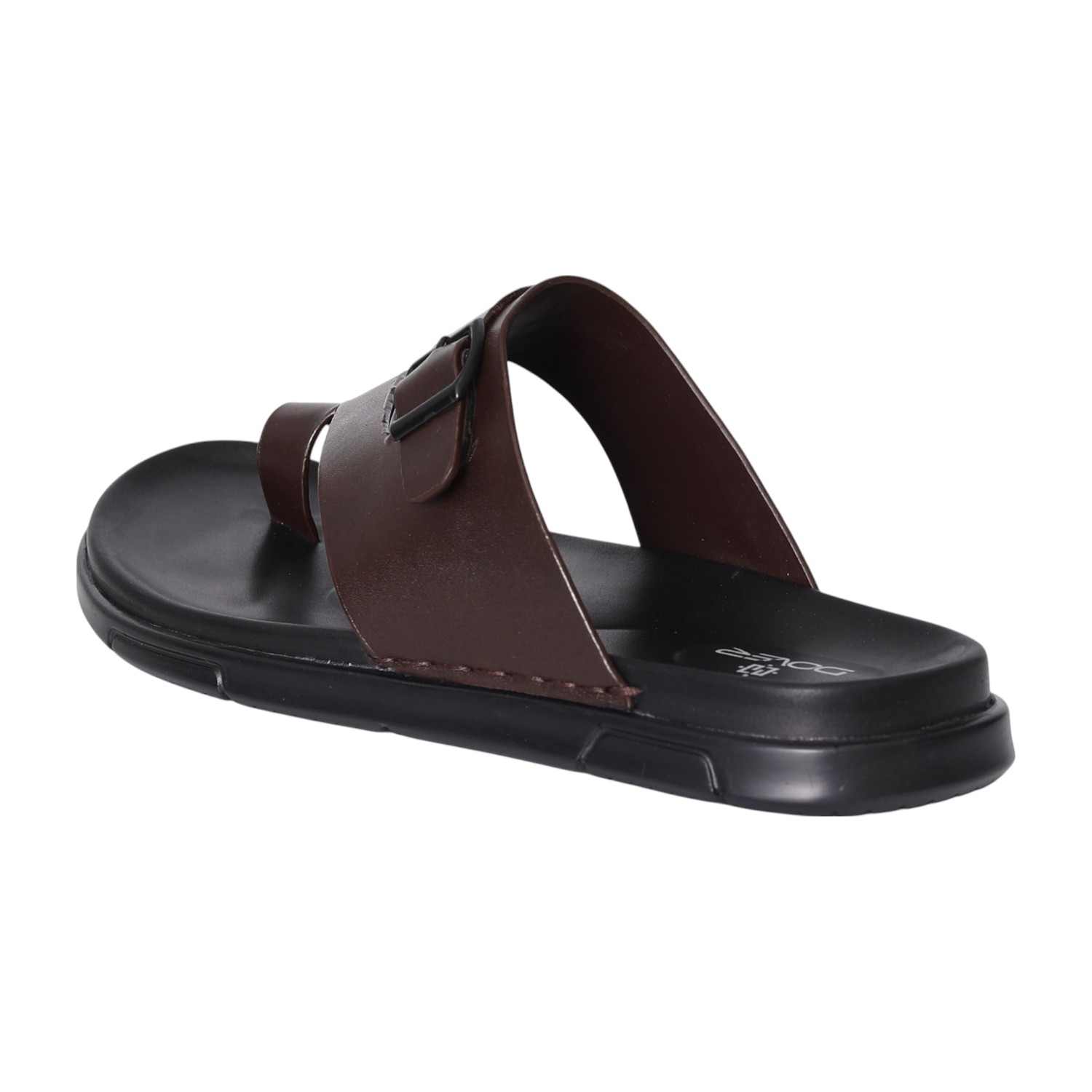 Men Brown Contemporary Buckled Sandals