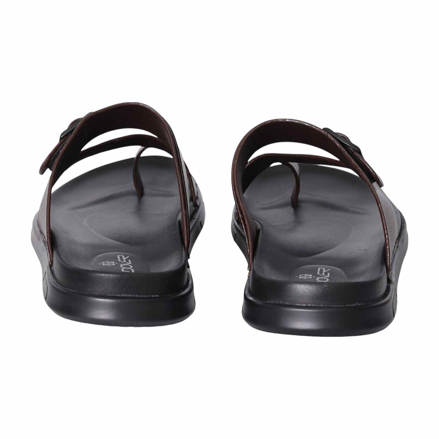 Men Brown Contemporary Buckled Sandals
