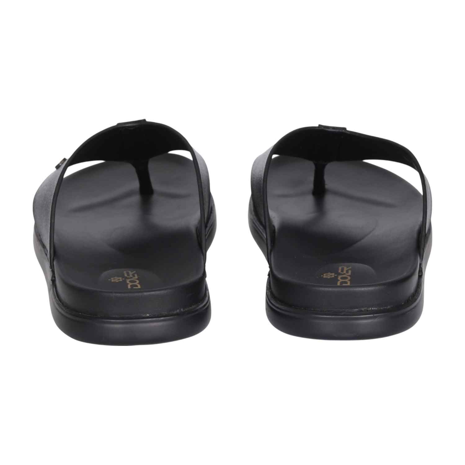 Men Black Urban Buckled Sandals