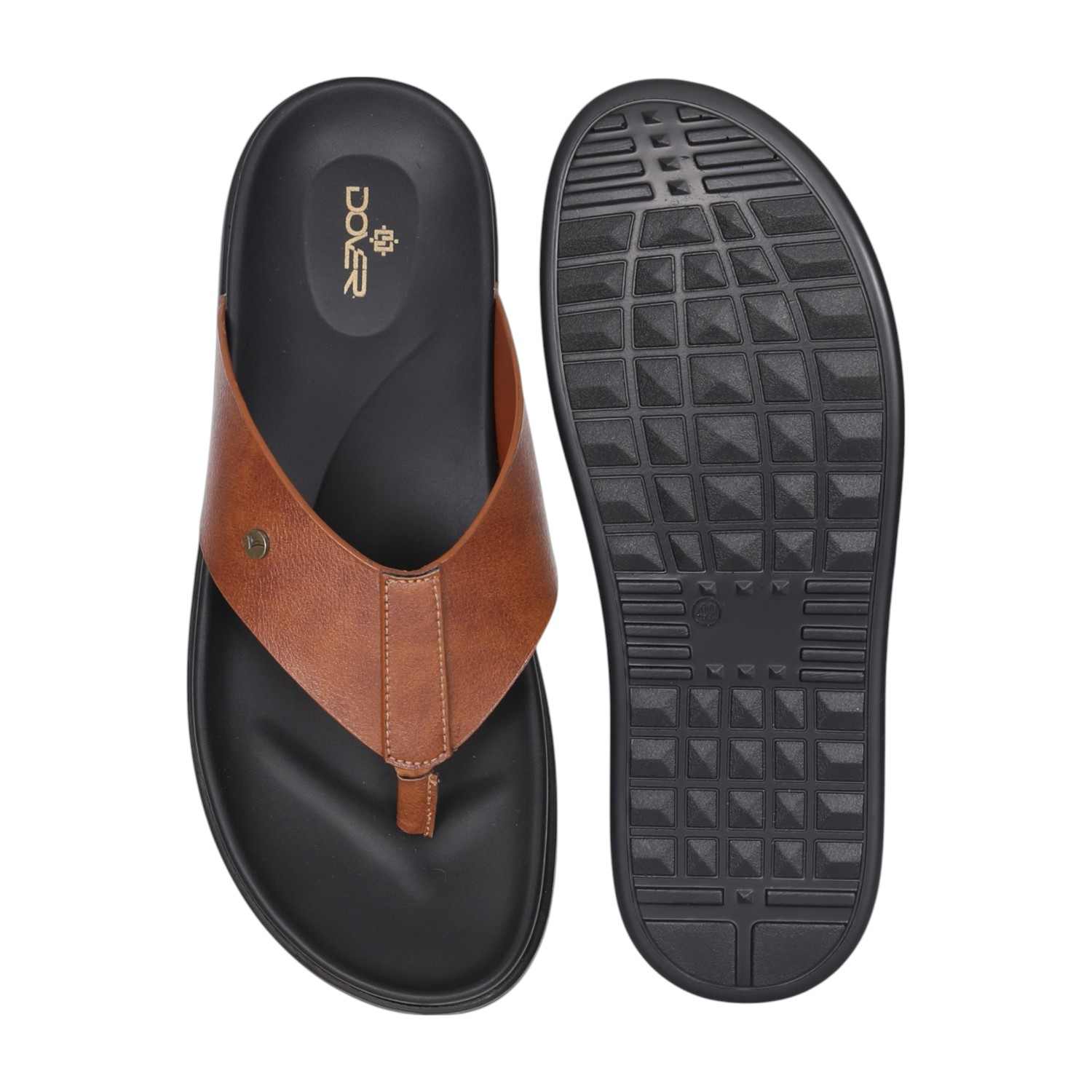 Men Tan Urban Buckled Sandals